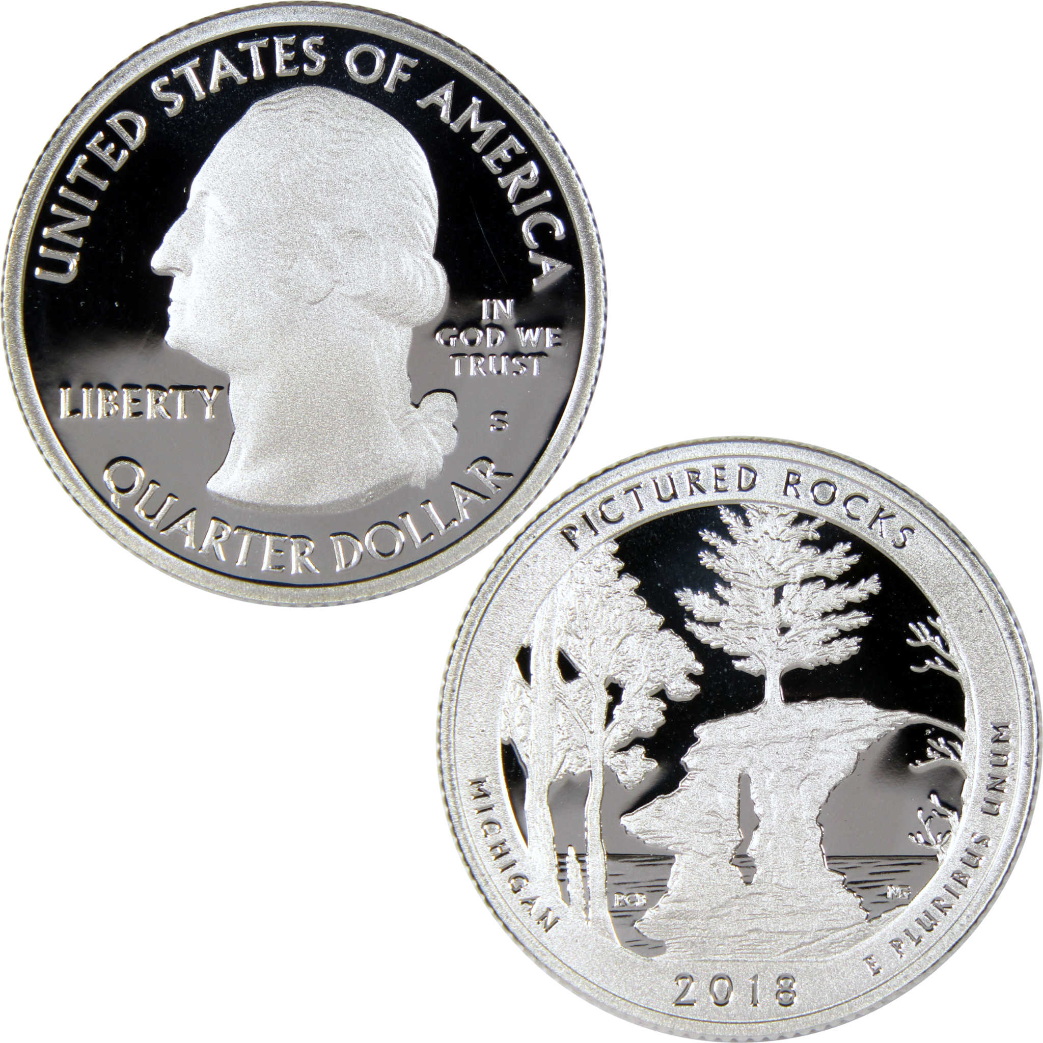 2018 S Pictured Rocks National Lakeshore Quarter Silver 25c Proof Coin