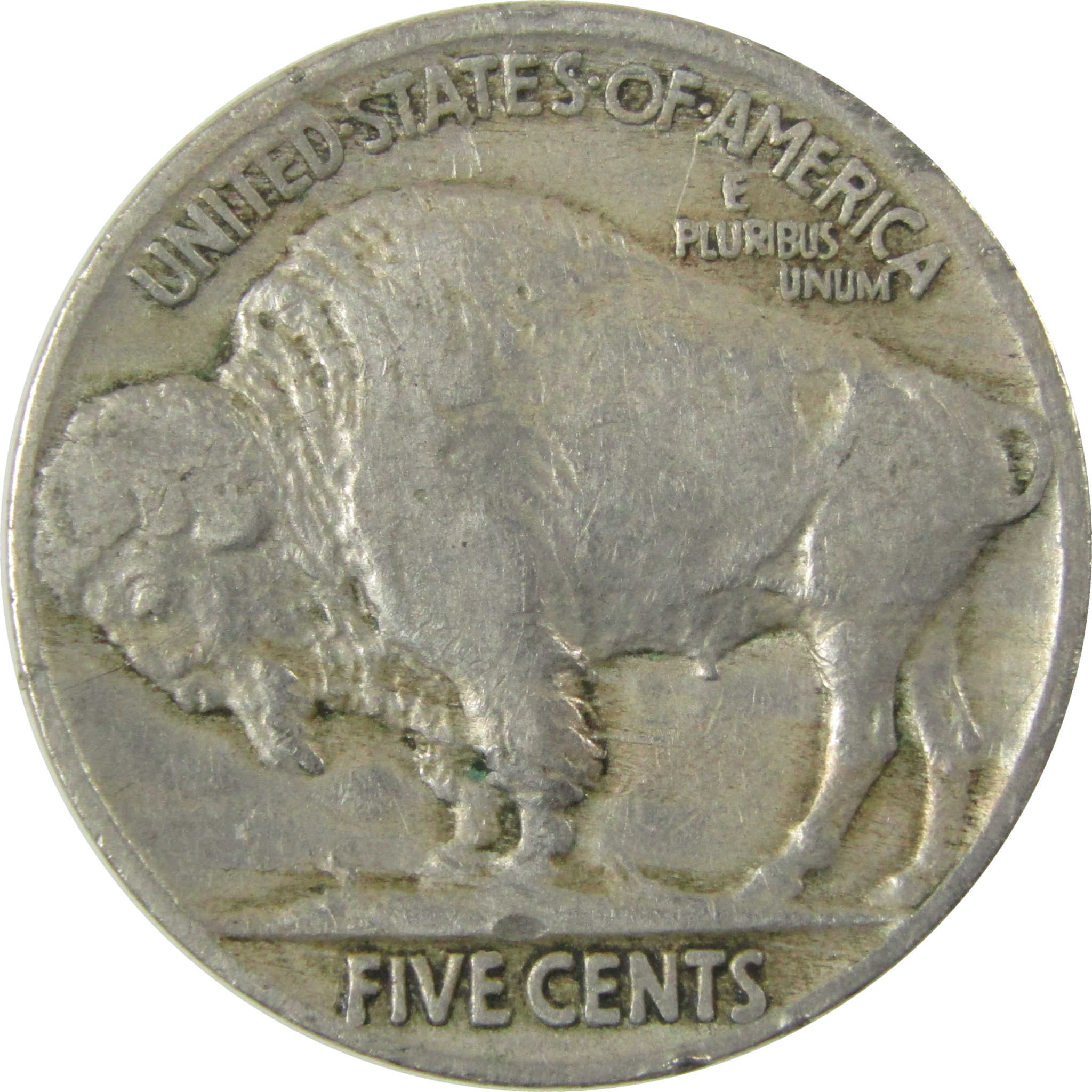 1915 Indian Head Buffalo Nickel F Fine Details 5c Coin SKU:I28132