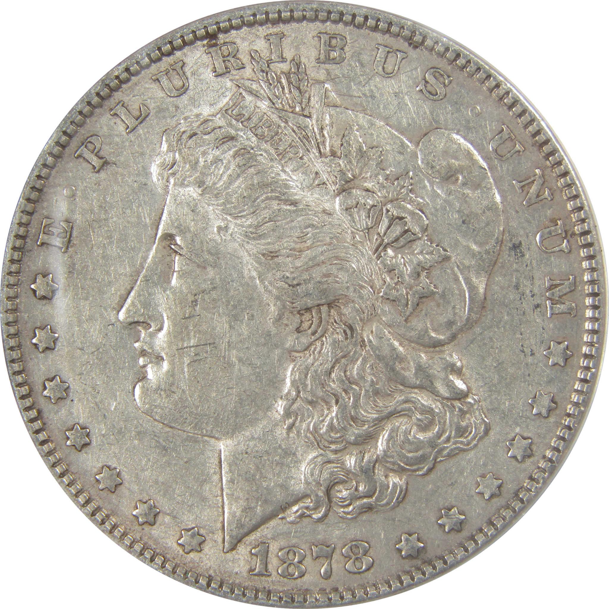 1878 7TF Rev 78 Morgan Silver Dollar EF 45 ANACS $1 Coin SKU:I24921 - Morgan coin - Morgan silver dollar - Morgan silver dollar for sale - Profile Coins &amp; Collectibles