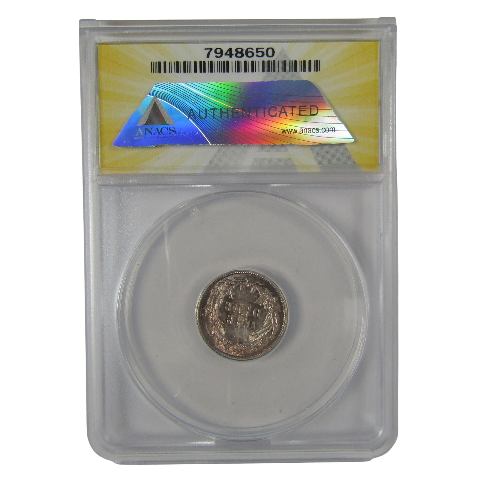 1916 Barber Dime AU 58 ANACS Silver 10c Coin SKU:I23027