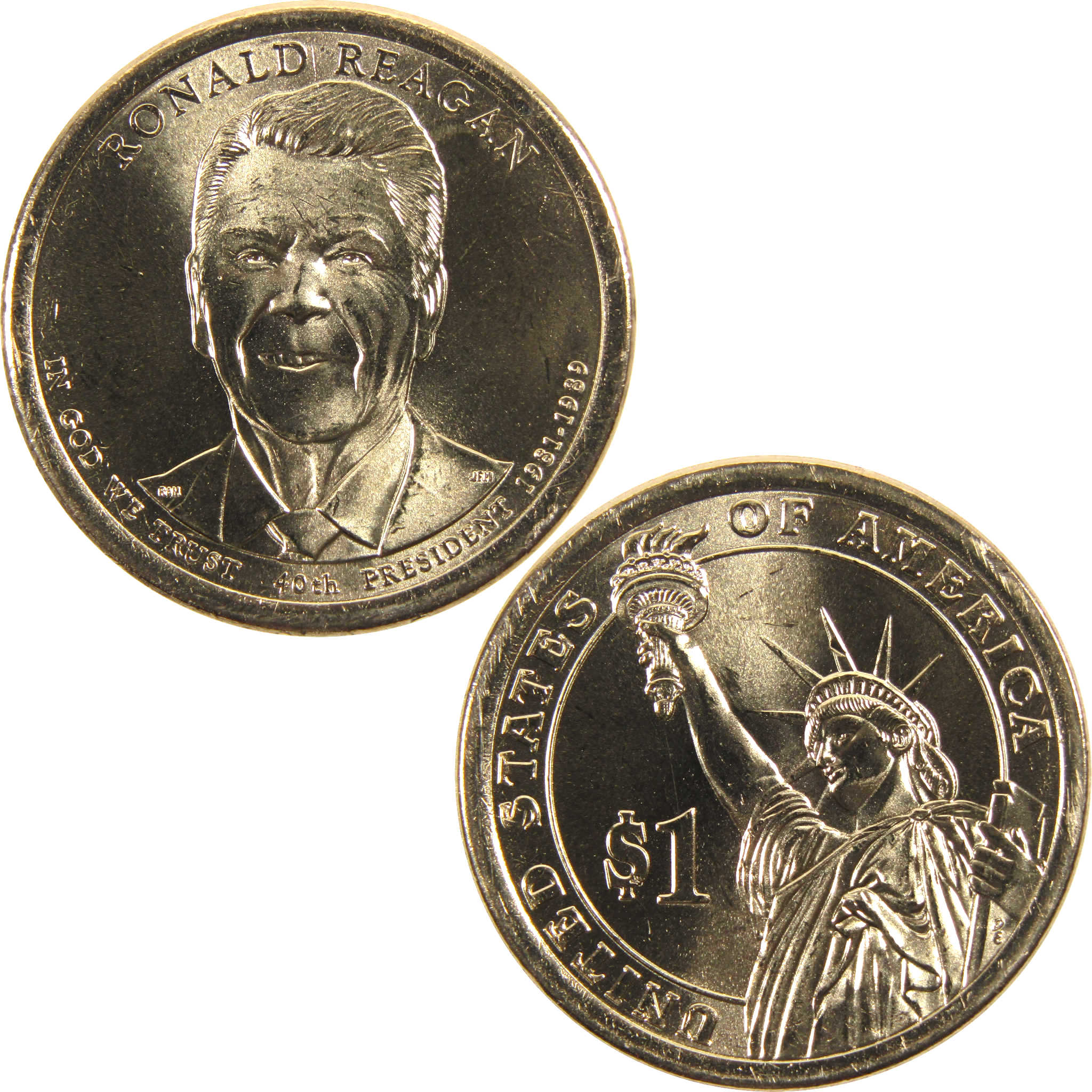 2016 D Ronald Reagan Presidential Dollar BU Uncirculated $1 Coin