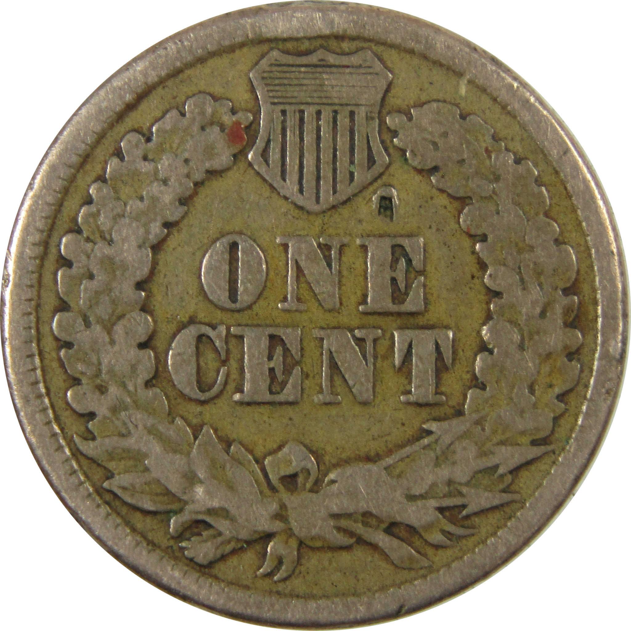 1860 Indian Head Cent VG Very Good Details Penny 1c Coin SKU:CP1159