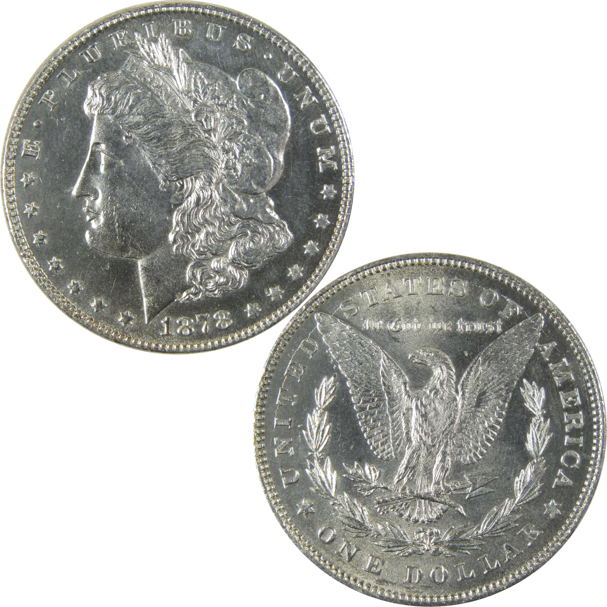 1878 7/8TF Morgan Silver $1 Borderline Uncirculated Details SKU:CP962