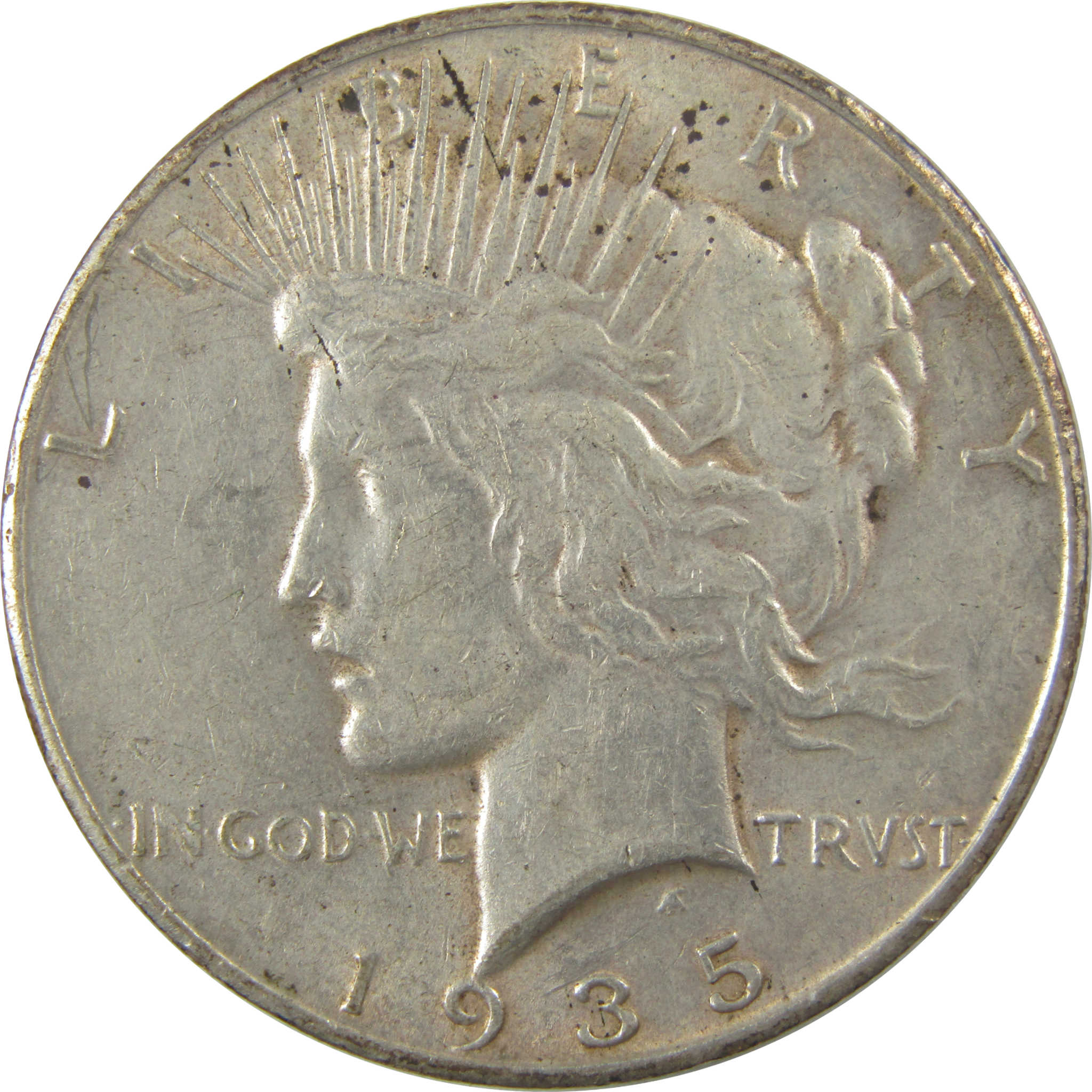 1935 S Peace Silver Dollar XF/AU $1 Coin SKU:I24496