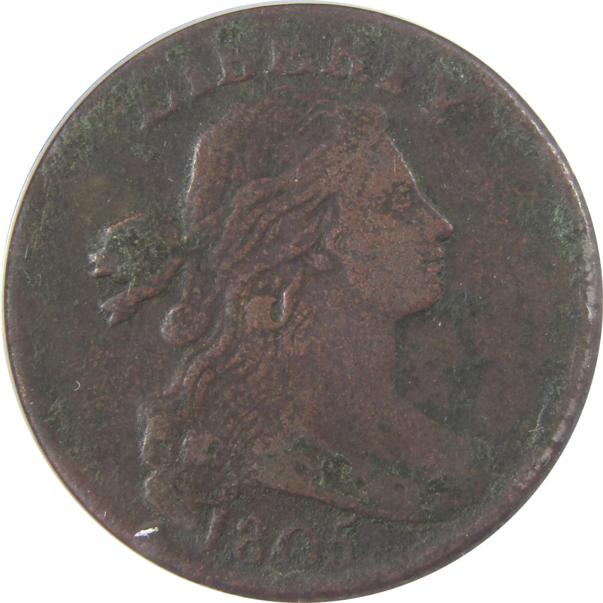 1805 Draped Bust Copper Large Cent VF 20 Details ANACS SKU:I25458