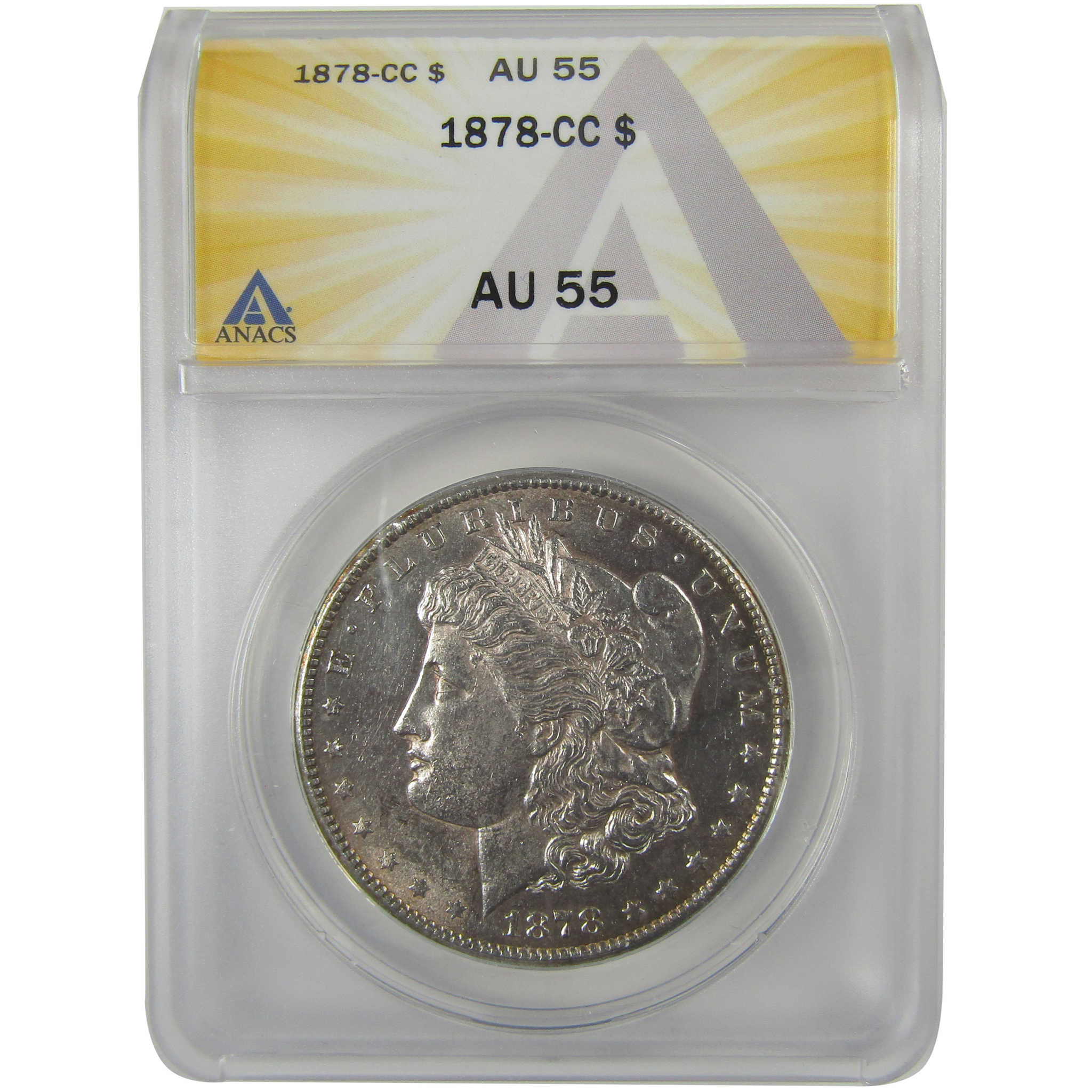 1878 CC Morgan Dollar AU 55 ANACS Silver $1 Coin SKU:I20823 - Morgan coin - Morgan silver dollar - Morgan silver dollar for sale - Profile Coins &amp; Collectibles