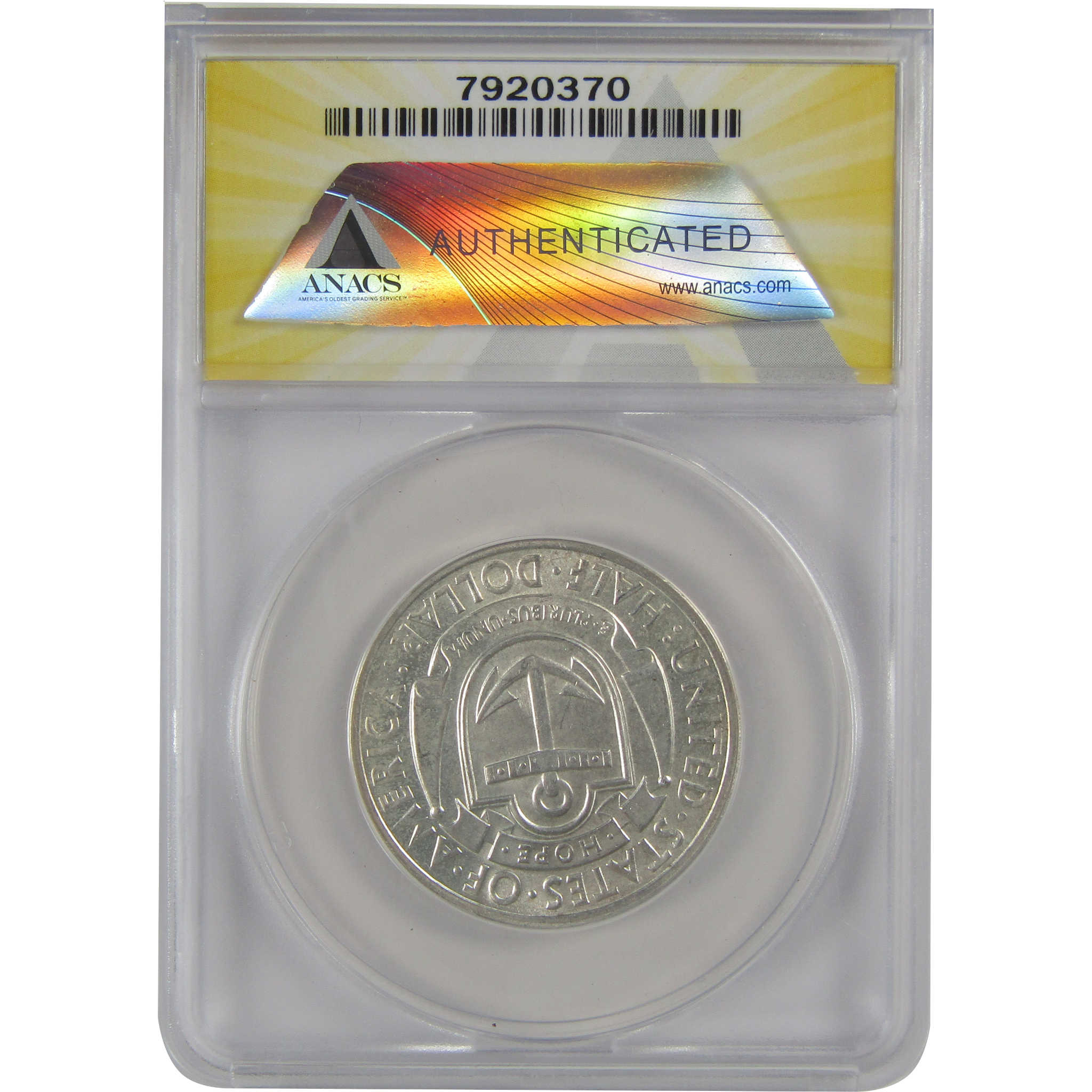 Providence Rhode Island Tercentenary 50C 1936 S MS 64 ANACS SKU:CP157