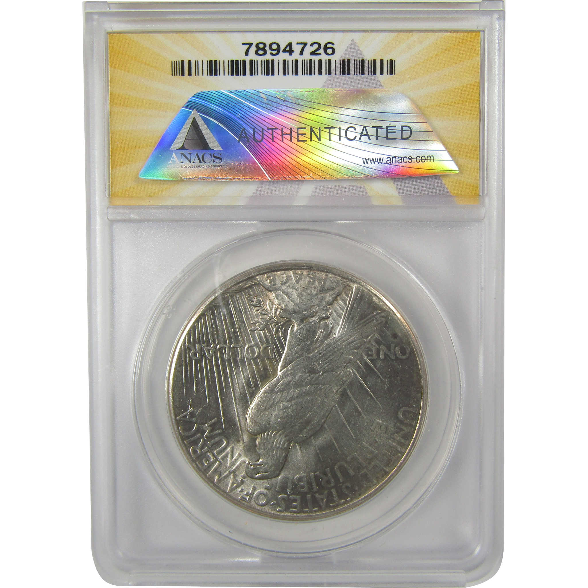 1928 Peace Dollar MS 62 ANACS Silver Uncirculated $1 Coin SKU:I20767