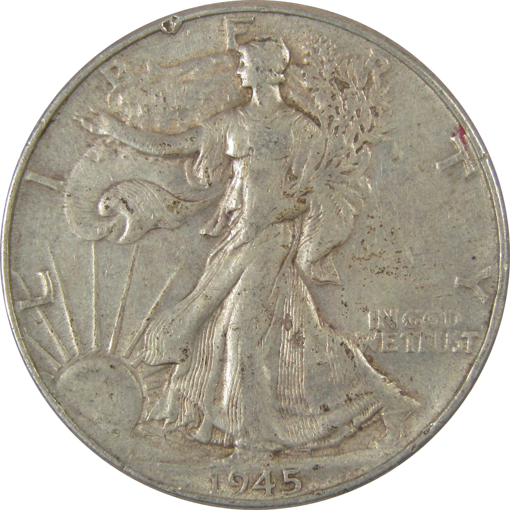 1945 Liberty Walking Half Dollar XF EF Extremely Fine SKU:CPC0557