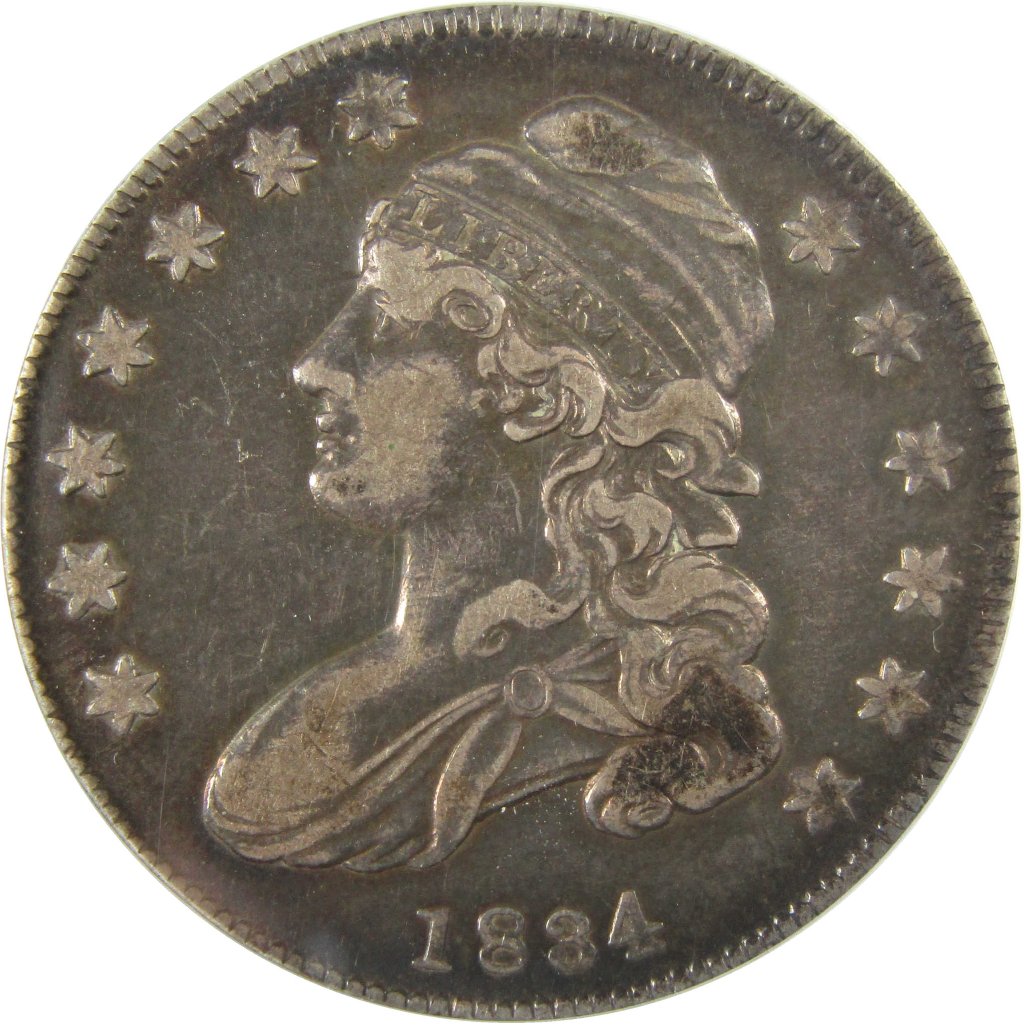 1834 Small Date and Letters Capped Bust 50c VF 30 ANACS SKU:I28054