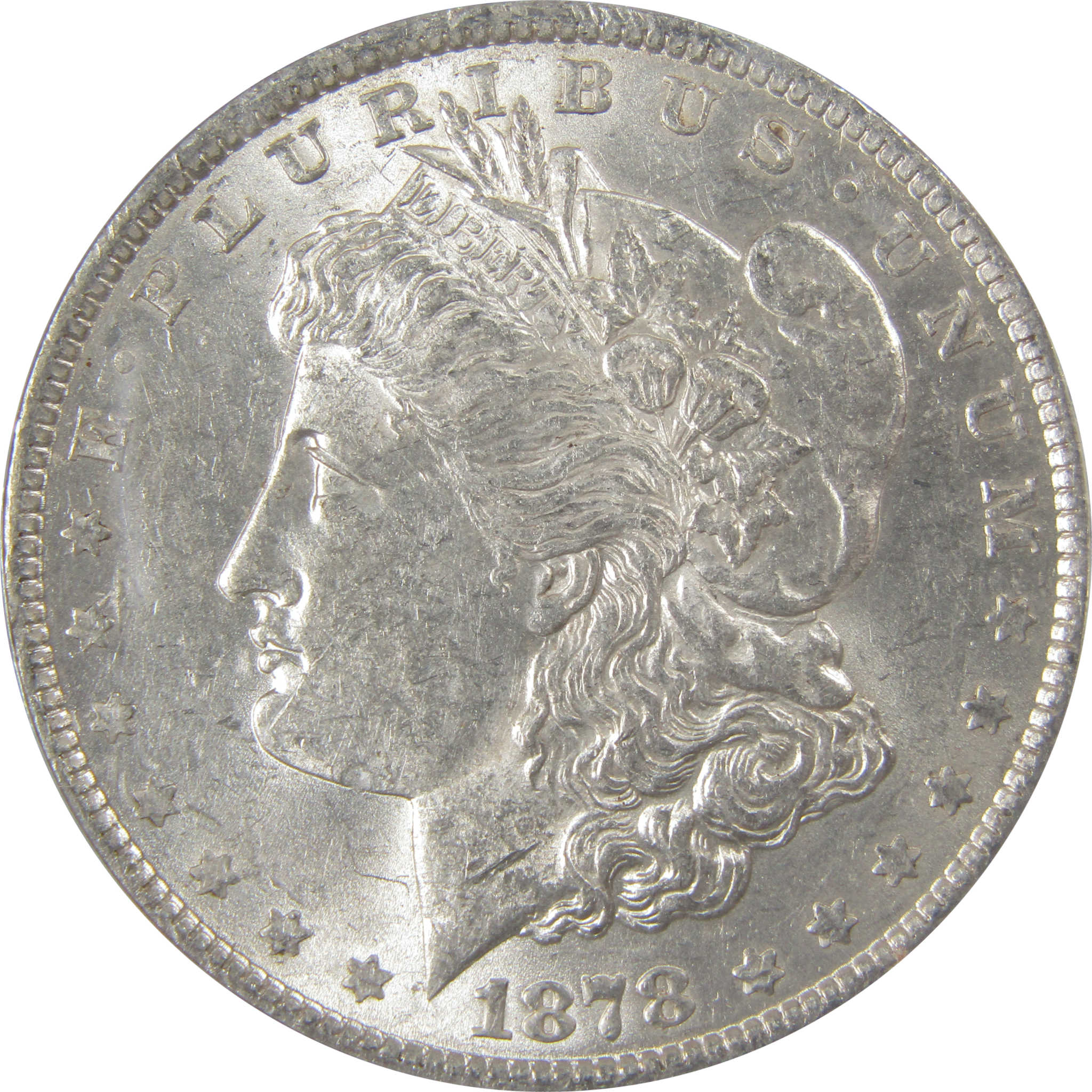 1878 7TF Rev 79 Morgan Silver Dollar AU 55 ANACS $1 Coin SKU:I25009