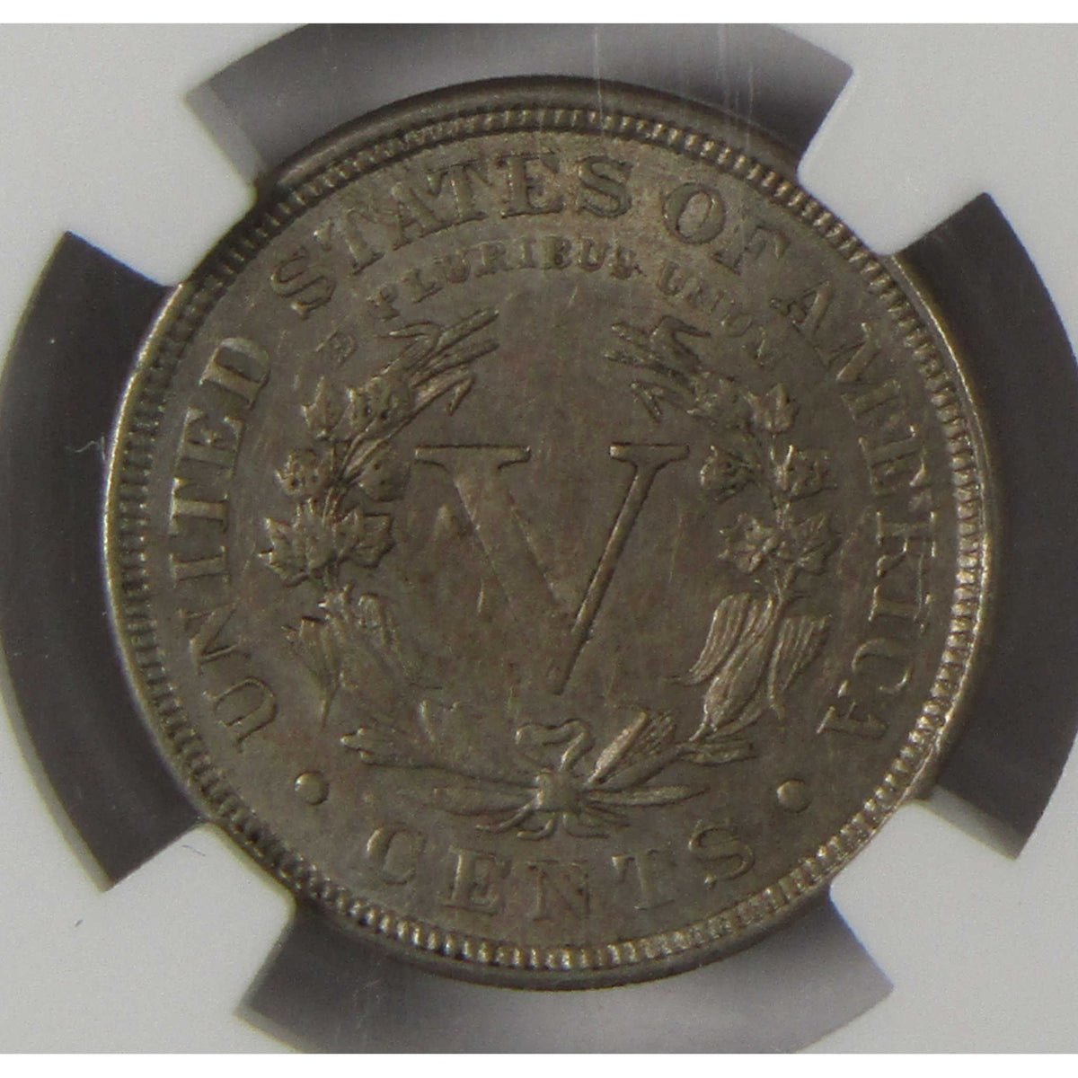 1886 Liberty Head V Nickel AU 53 NGC 5c Coin Collectible