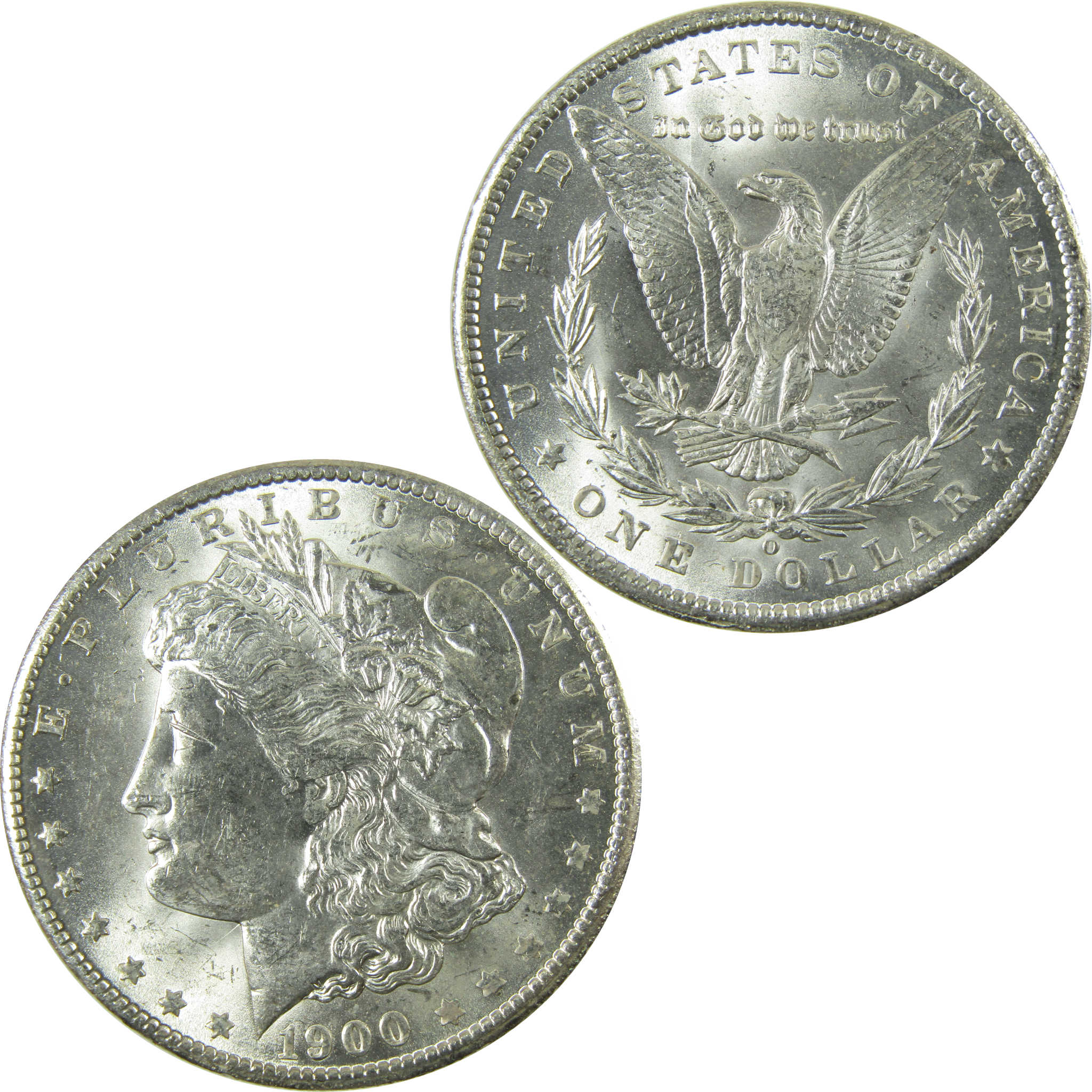 1900 O Morgan Silver Dollar Uncirculated Mint State $1 Coin SKU:I28366