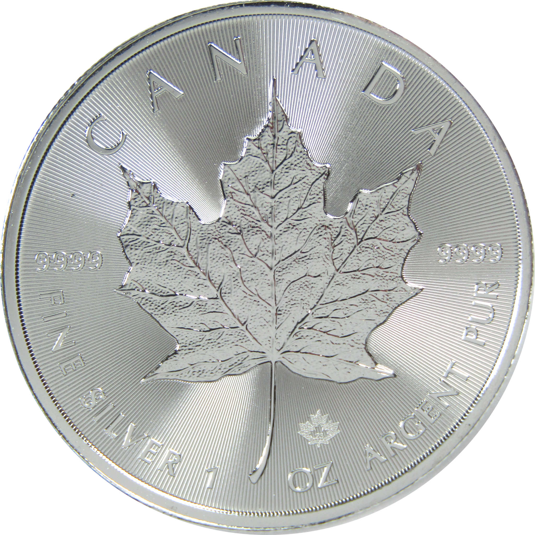 2023 Canadian Maple Leaf Uncirculated 1 oz .9999 Silver Bullion $5