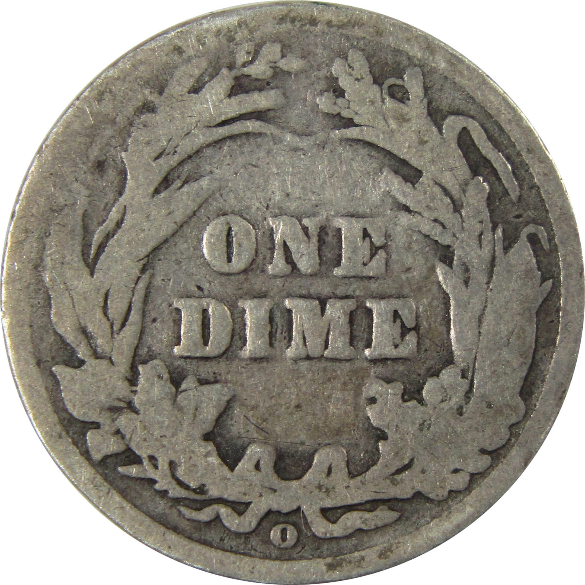 1905 O Micro O Barber Silver Dime G Good Details 10c Coin SKU:I26625