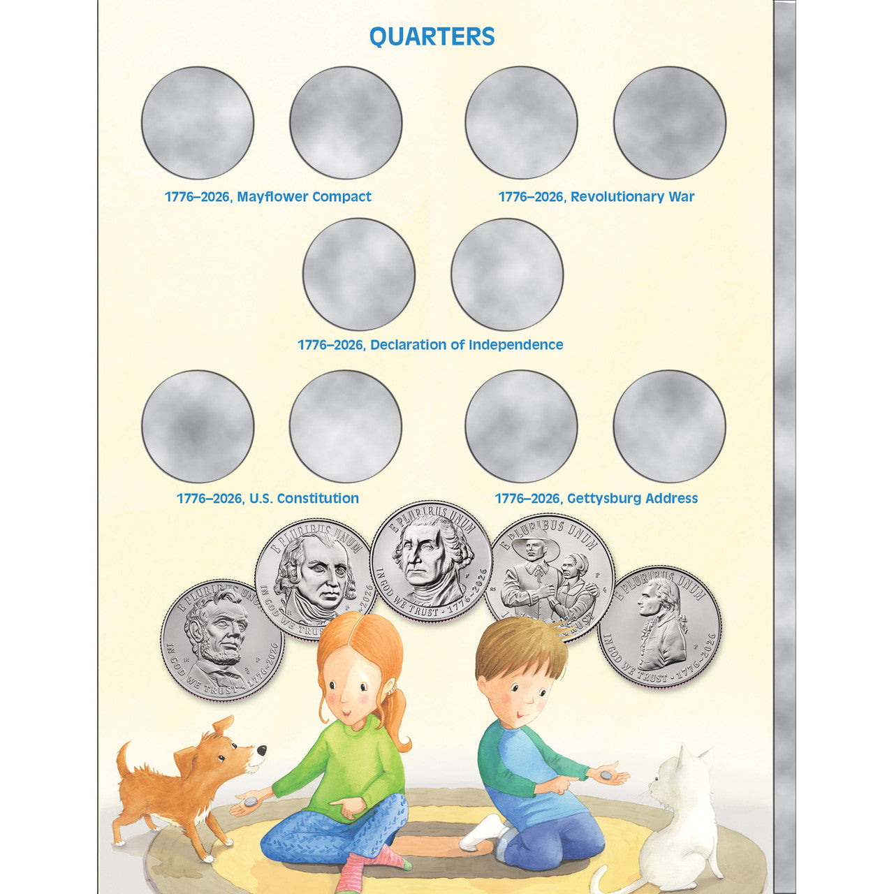 Whitman 2026 United States 250th Anniversary Children's Coin Folder