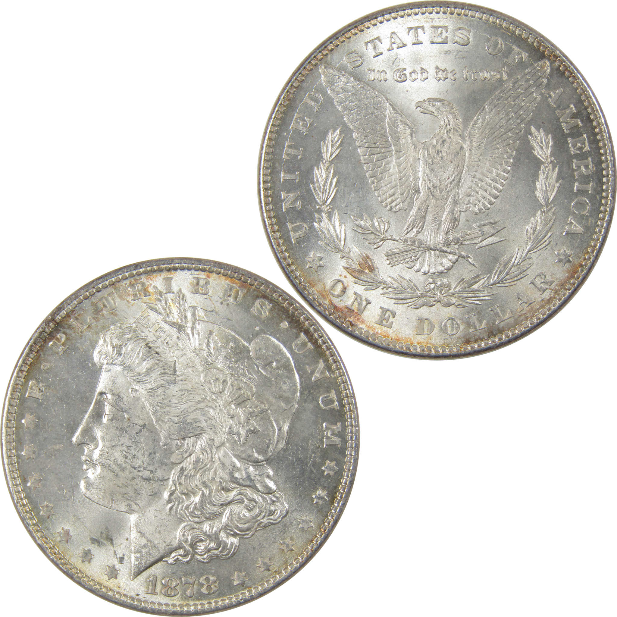 1878 7/8TF Strong Morgan Dollar Uncirculated Silver SKU:I23825 - Morgan coin - Morgan silver dollar - Morgan silver dollar for sale - Profile Coins &amp; Collectibles