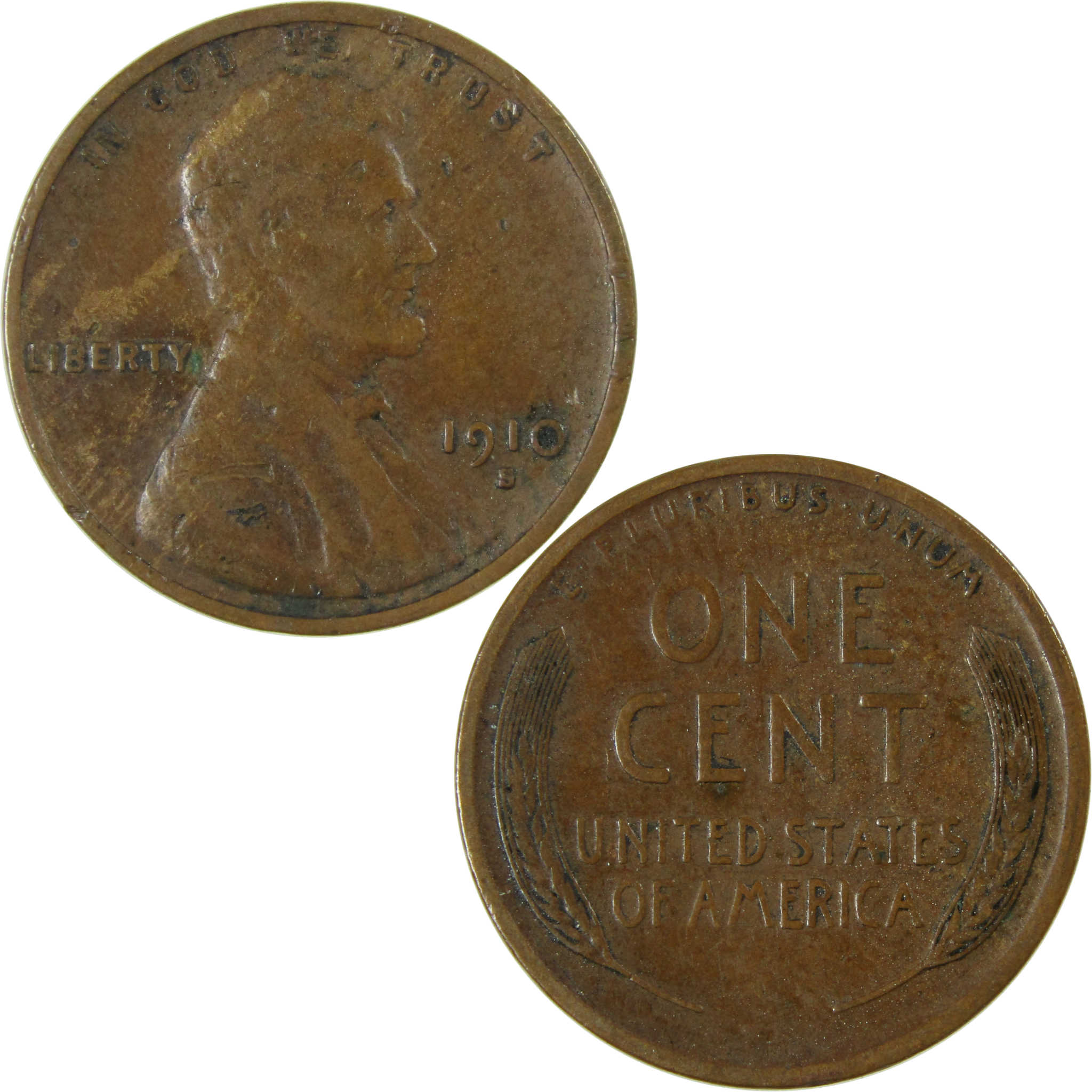 1910 S Lincoln Wheat Cent VF Very Fine Details Penny SKU:I26342
