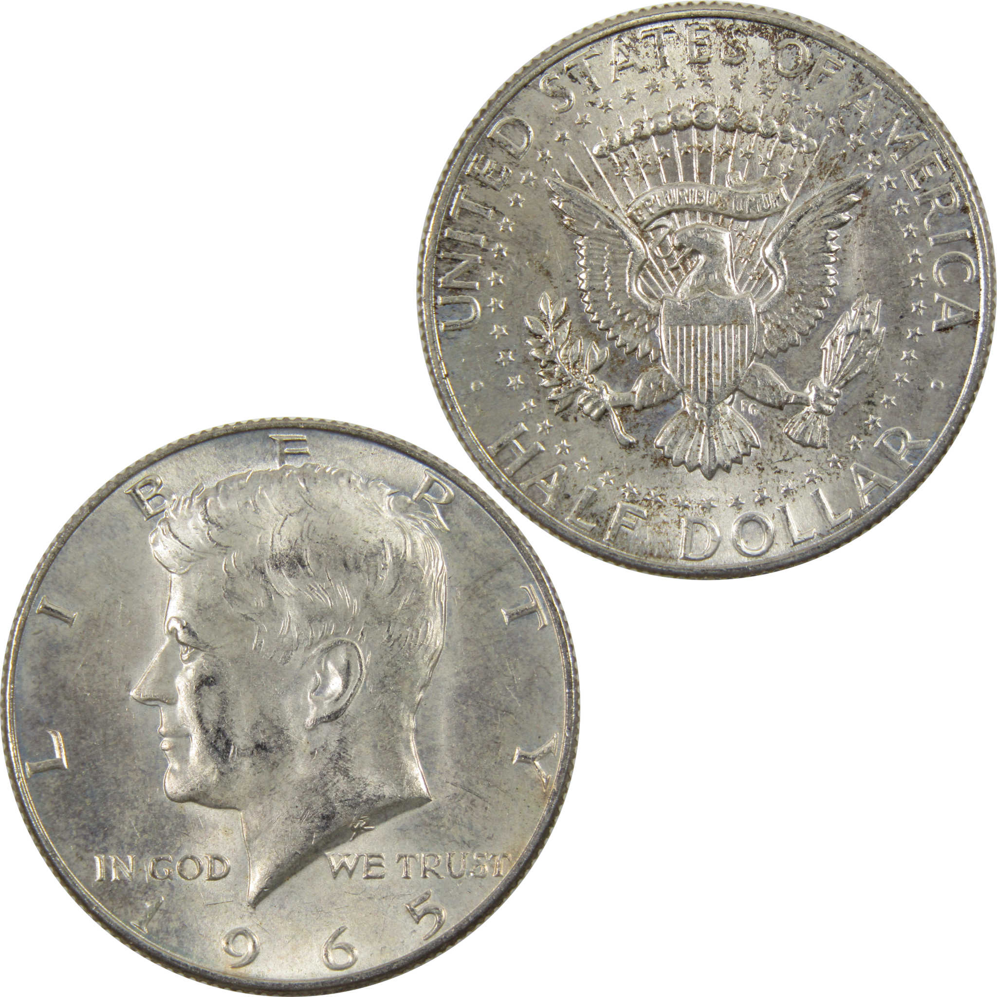 1965 Kennedy Half Dollar AG About Good 40% Silver Clad 50c Coin