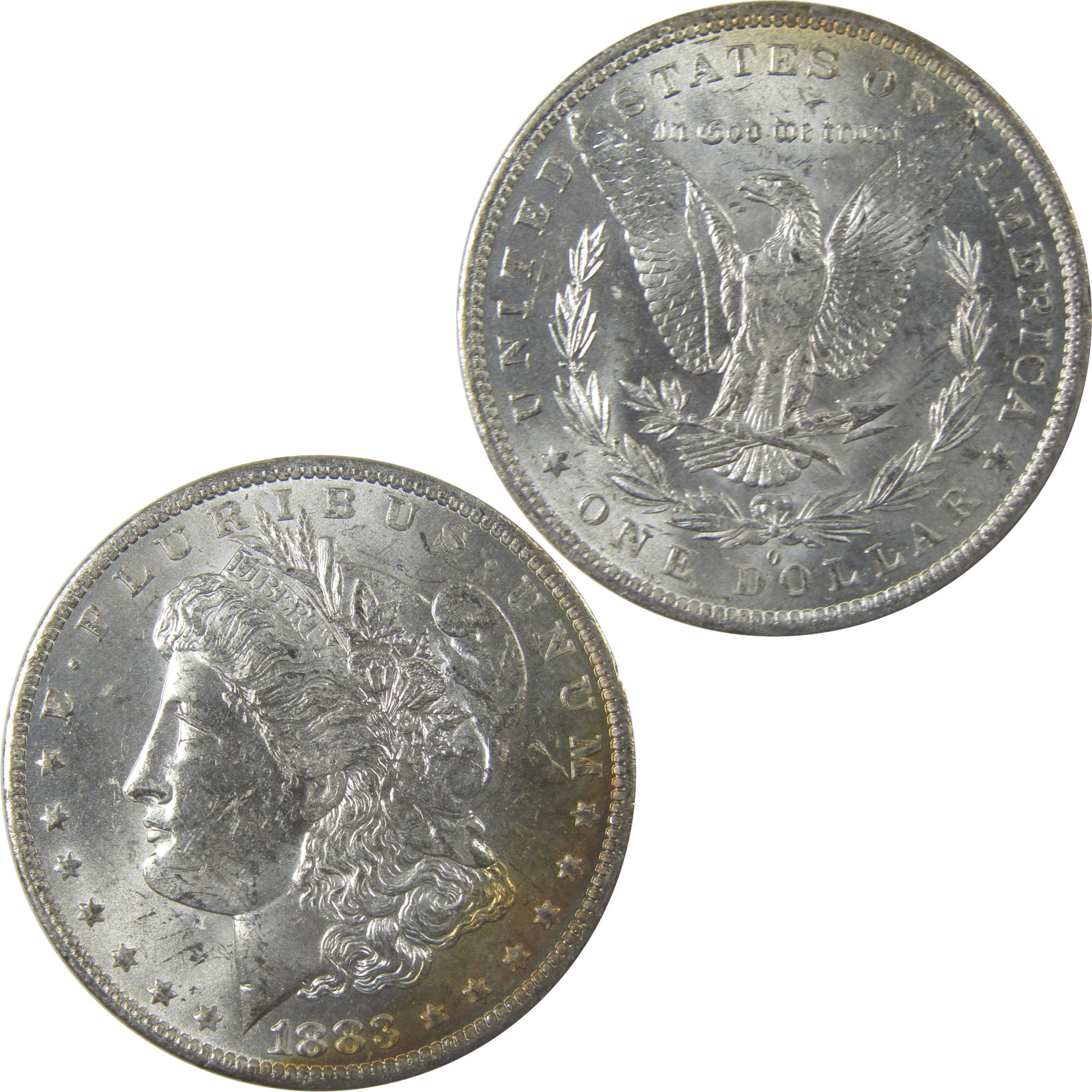 1883 O Morgan Silver Dollar Uncirculated Mint State Toned SKU:I24828