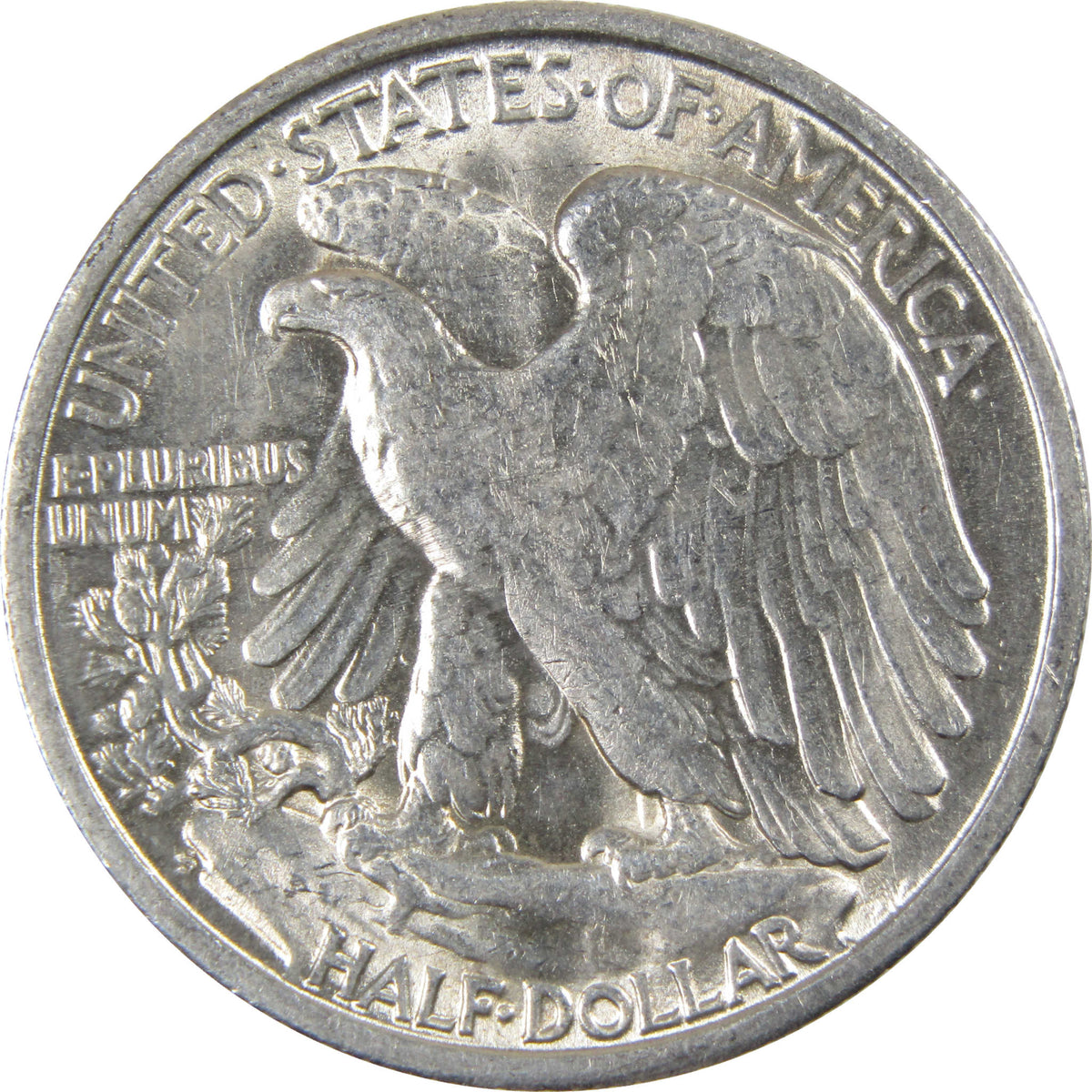 1945 S Liberty Walking Silver 50c Borderline Uncirculated SKU:I28671