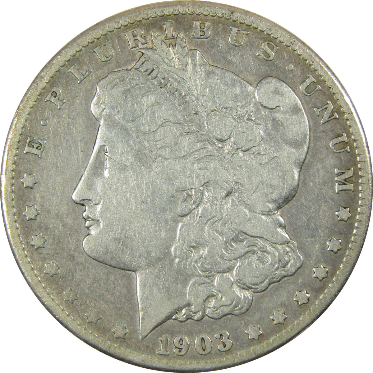 1903 S Morgan Silver Dollar F Fine Details $1 Coin SKU:CP1747