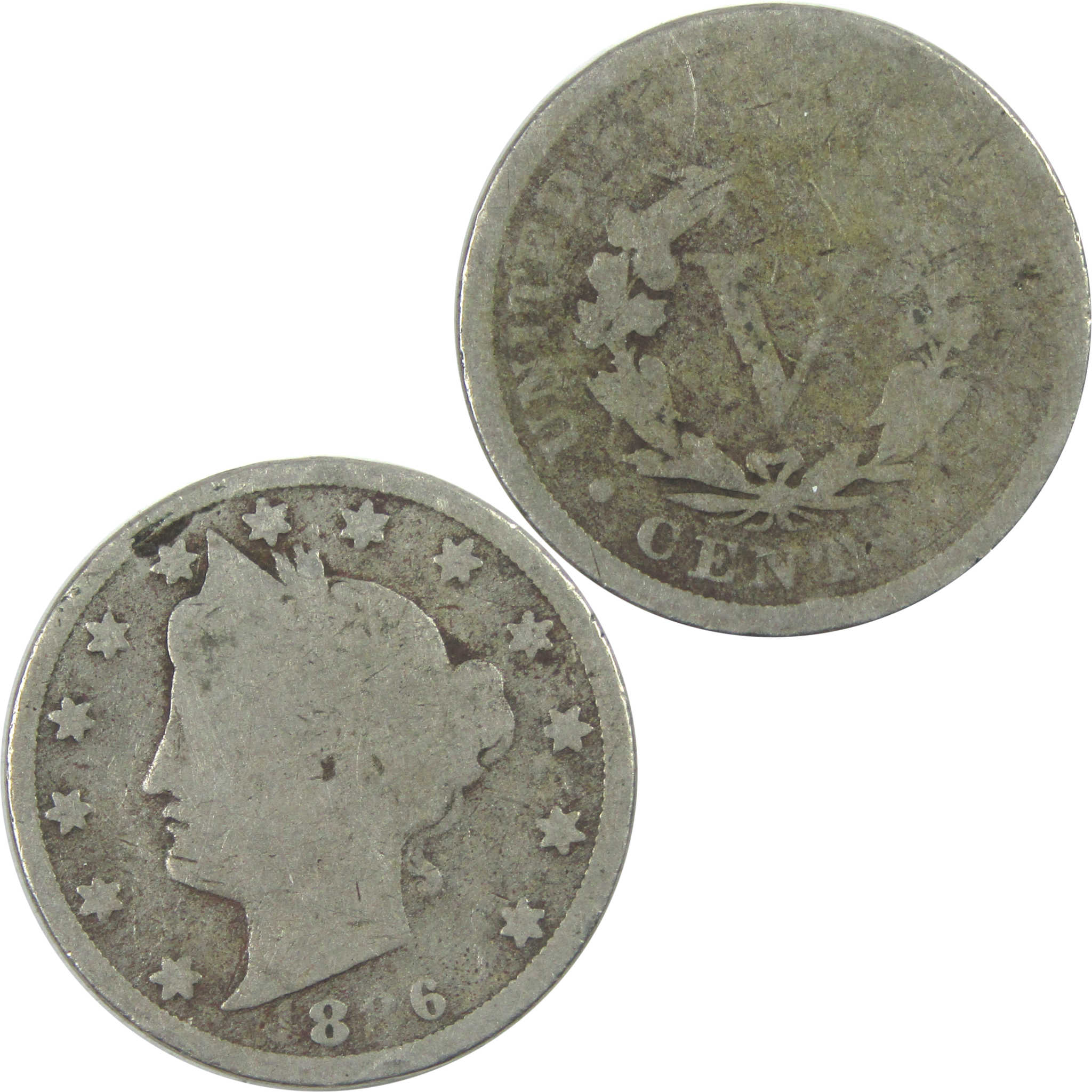 1886 Liberty Head V Nickel AG About Good 5c Coin SKU:I15407