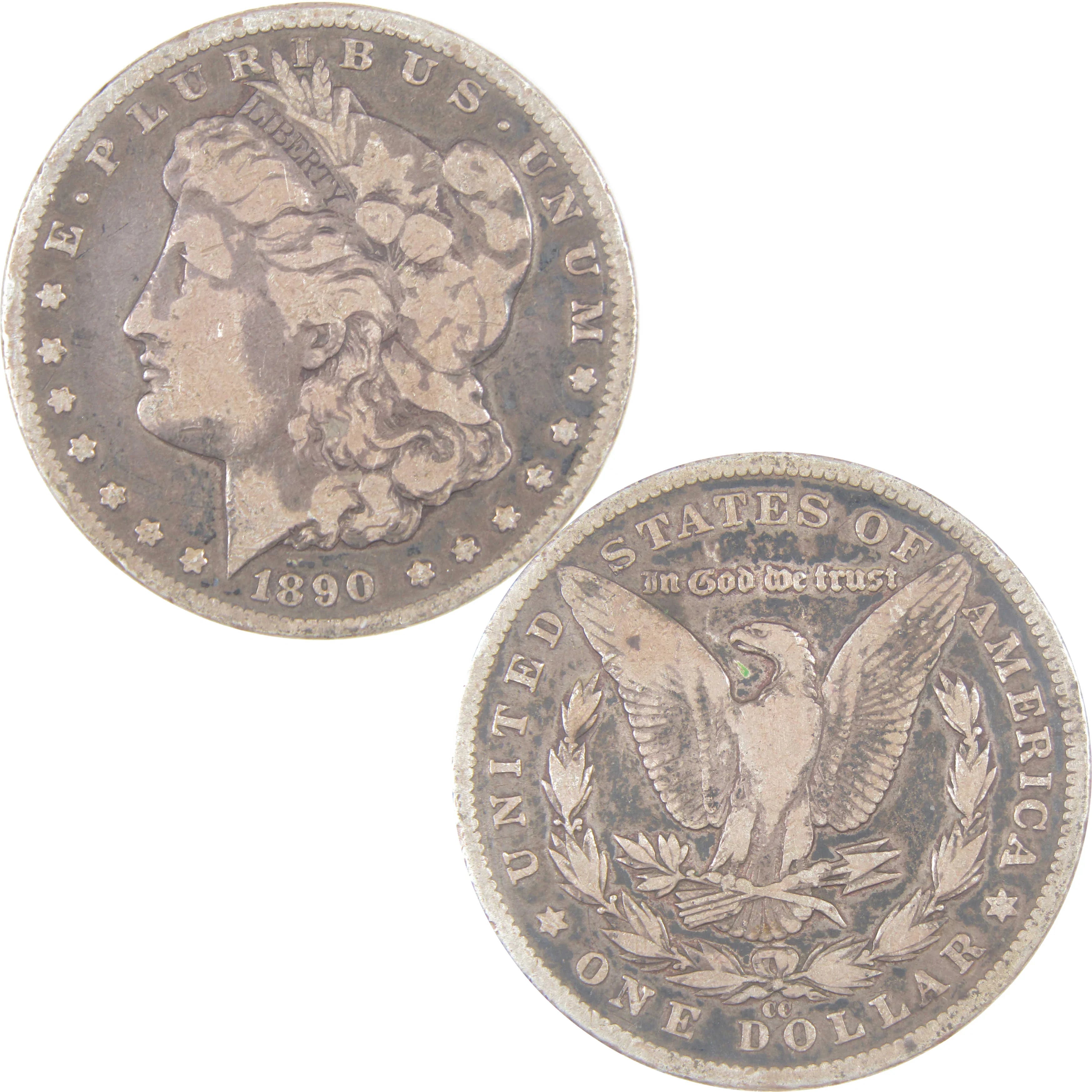 1890 CC Morgan Dollar F Fine Silver $1 Coin SKU:I16979 - Morgan coin - Morgan silver dollar - Morgan silver dollar for sale - Profile Coins &amp; Collectibles