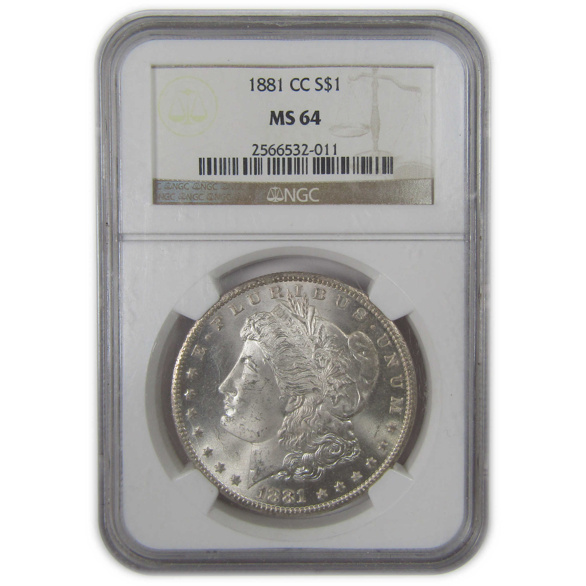 1881 CC Morgan Dollar MS 64 NGC Silver Uncirculated $1 Coin SKU:I23610 - Morgan coin - Morgan silver dollar - Morgan silver dollar for sale - Profile Coins &amp; Collectibles