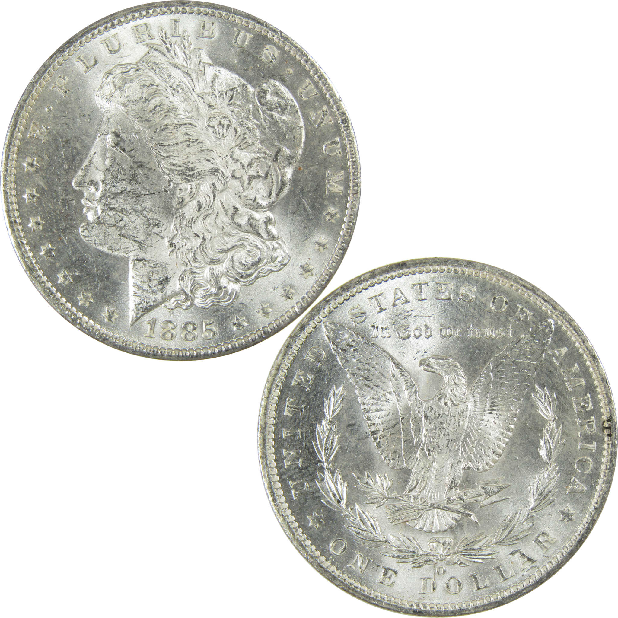 1885 O Morgan Silver Dollar Uncirculated Mint State $1 Coin SKU:I27477