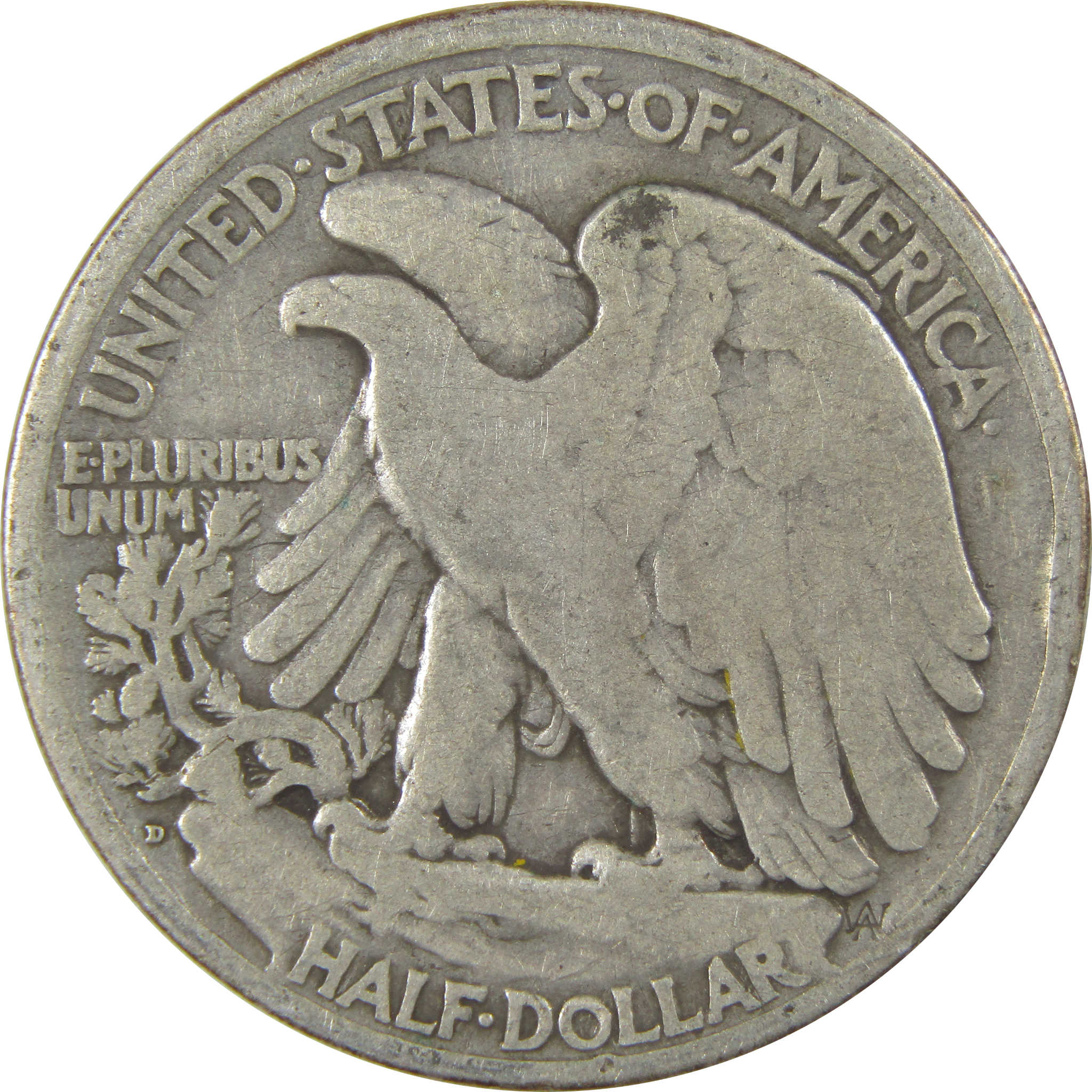 1920 D Liberty Walking Silver Half Dollar VG Very Good Coin SKU:I24154