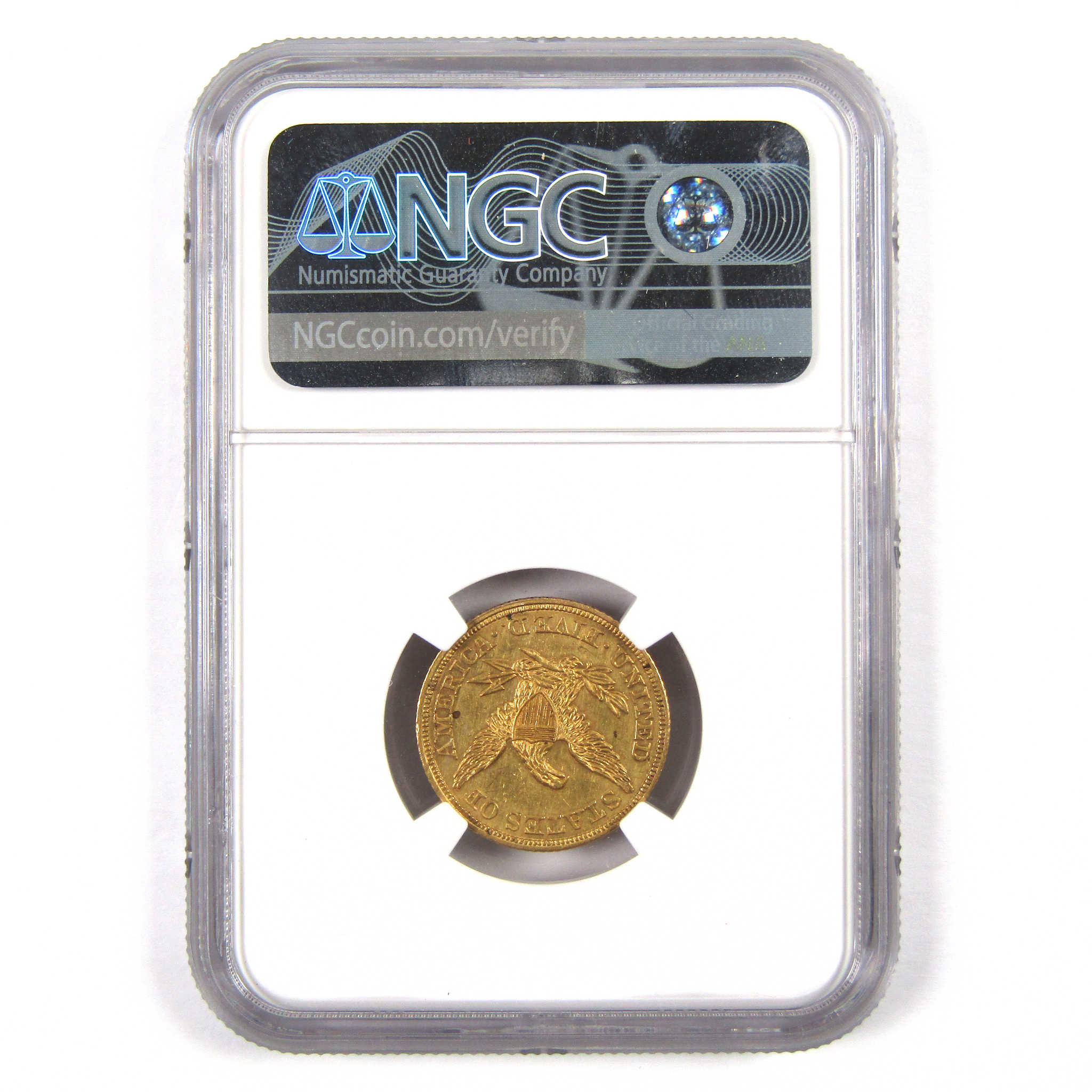 1846 Small Date Liberty Head Half Eagle Unc Details 90% Gold SKU:I9303