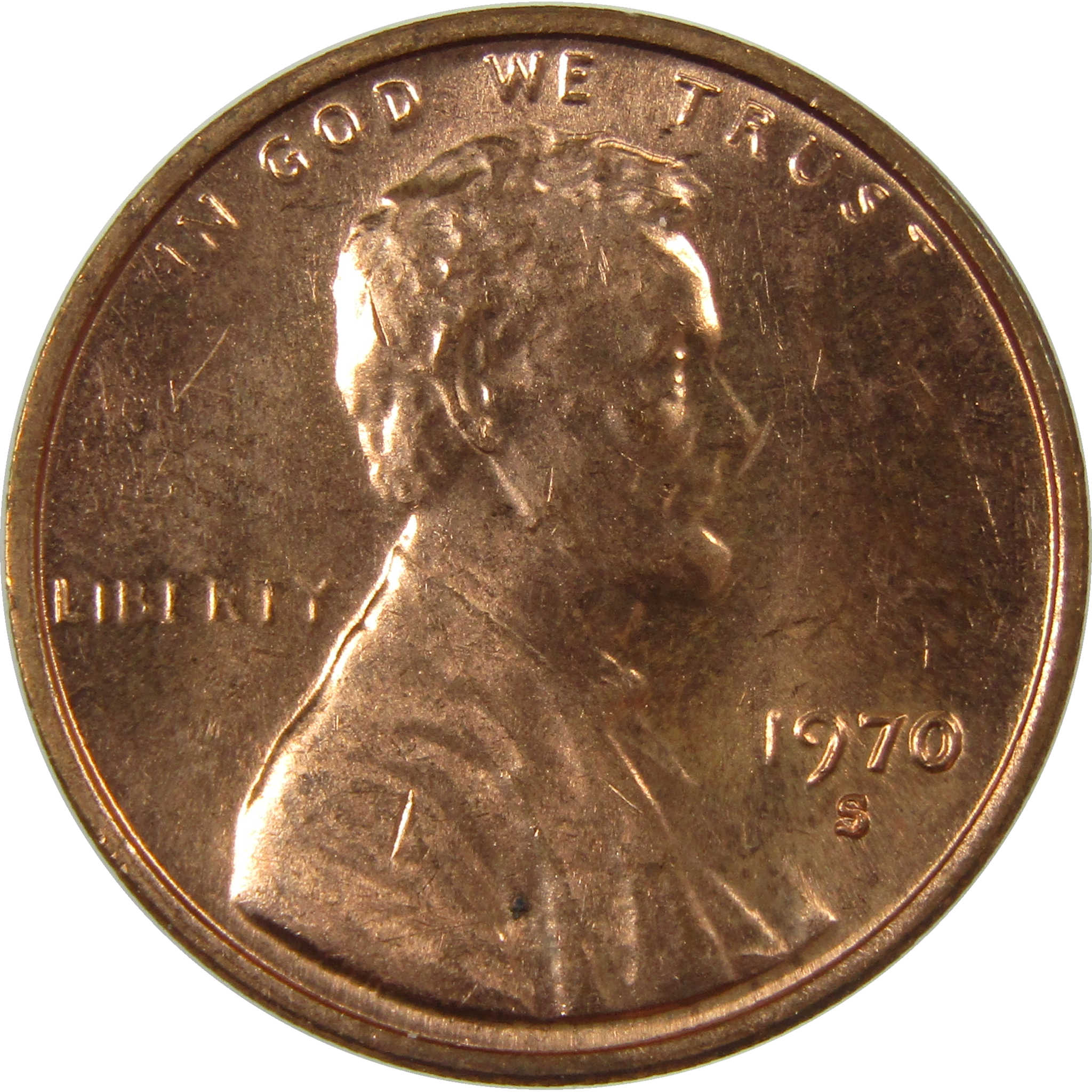 1970 S Small Date Lincoln Memorial Cent Uncirculated SKU:I27839