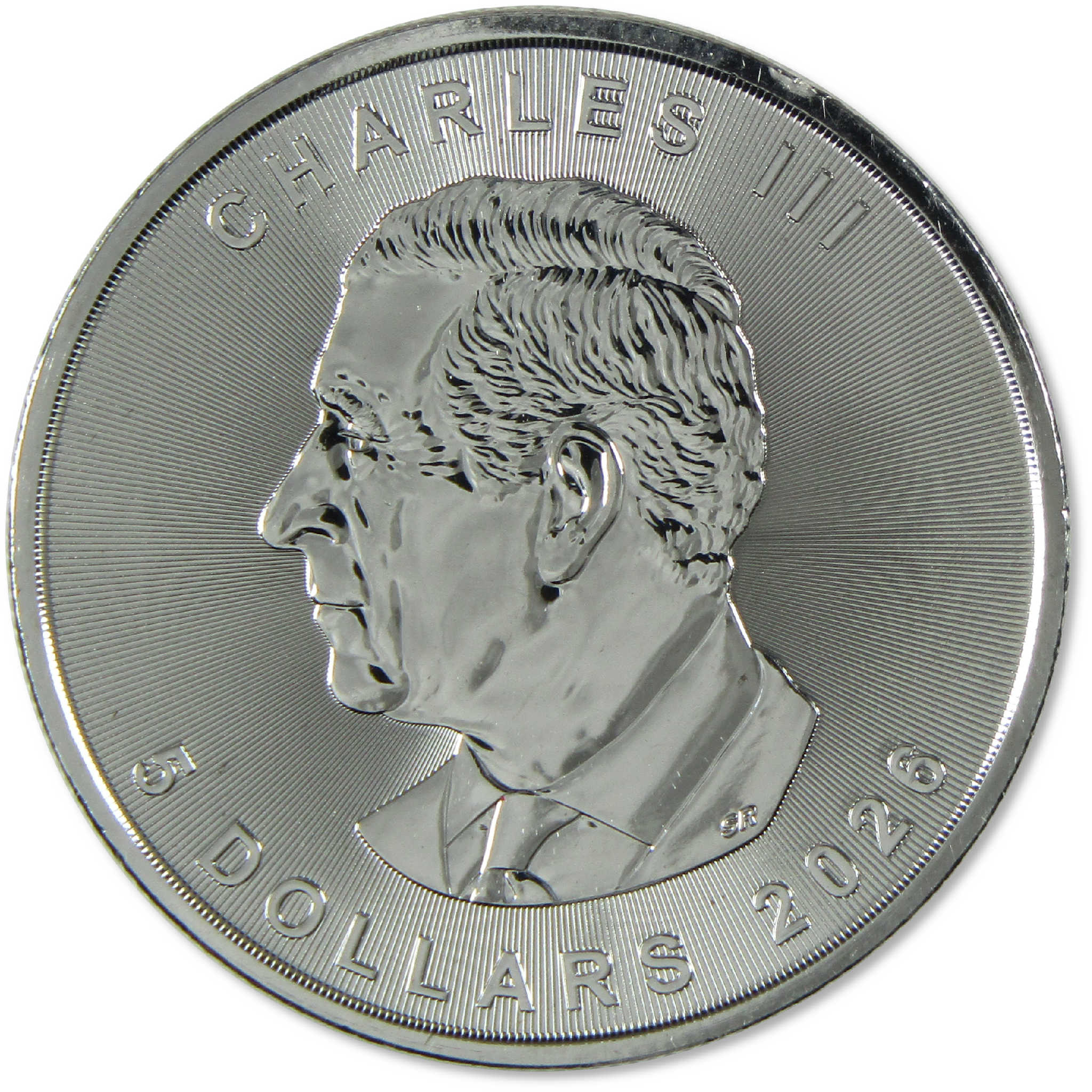 2026 Canadian Maple Leaf $5 1 oz .9999 Silver Brilliant Uncirculated