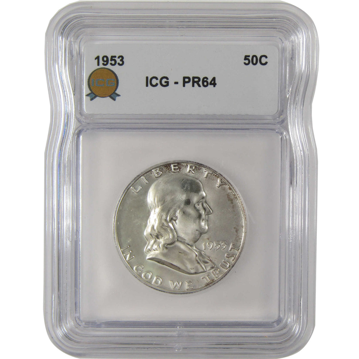 1953 Franklin Silver Half Dollar PR 64 ICG Proof 50c Coin SKU:I29120