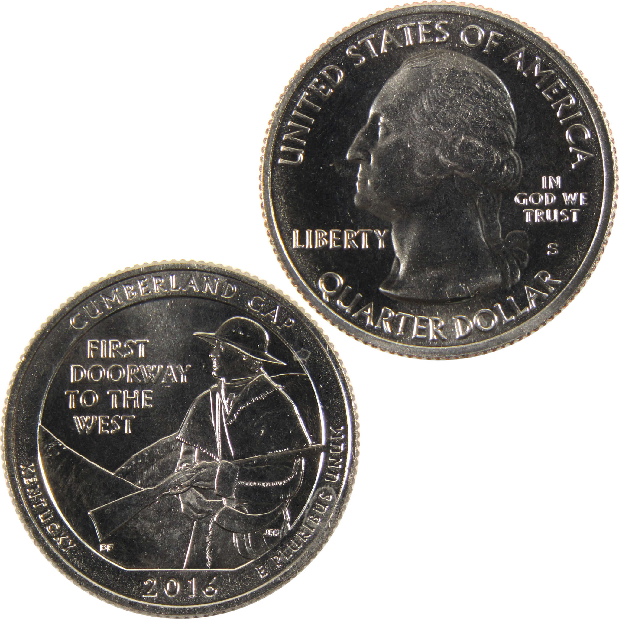 2016 S Cumberland Gap NHP National Park Quarter Uncirculated Clad Coin
