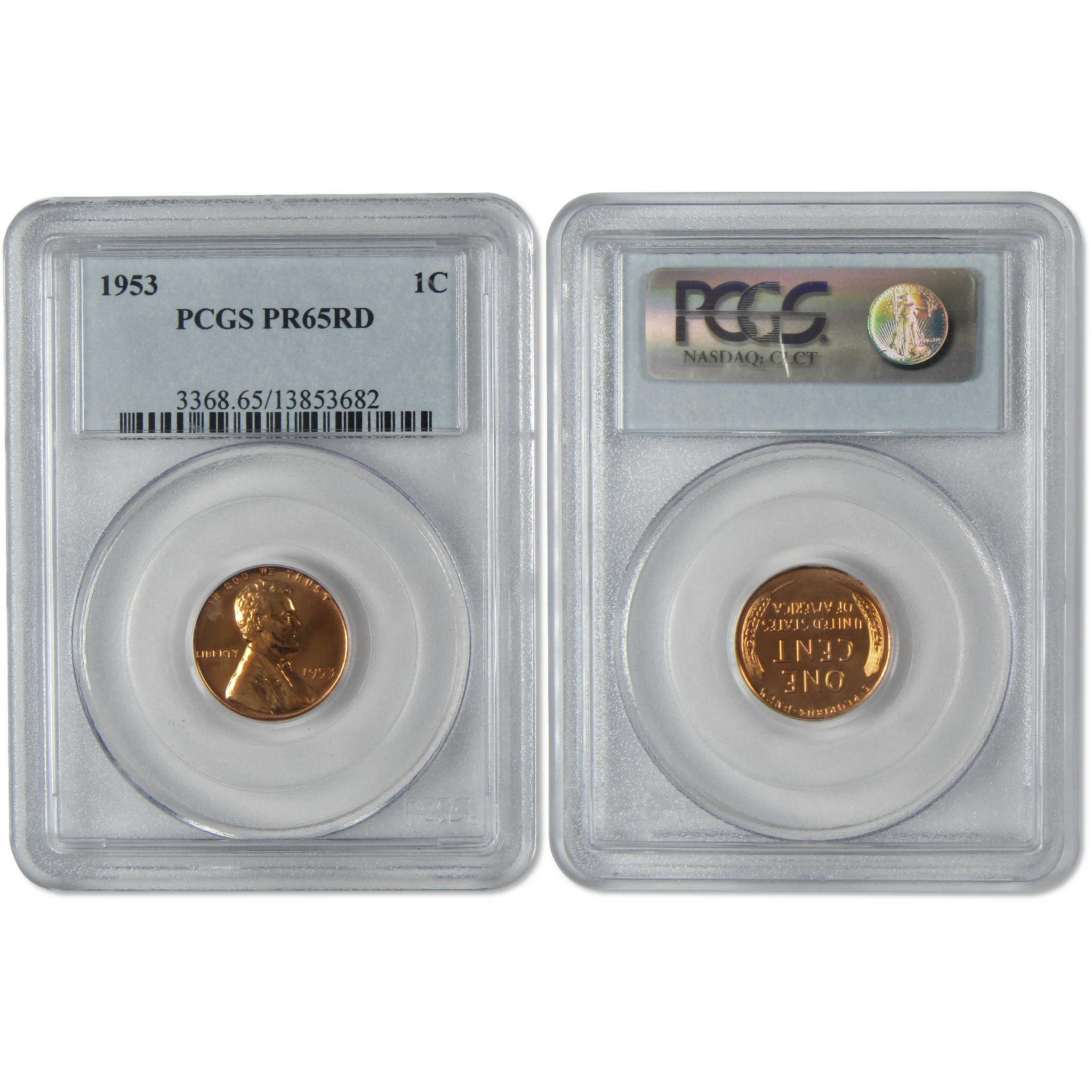 1953 5 Coin Proof Year Set PR 65 PR 66 PCGS SKU:I26193