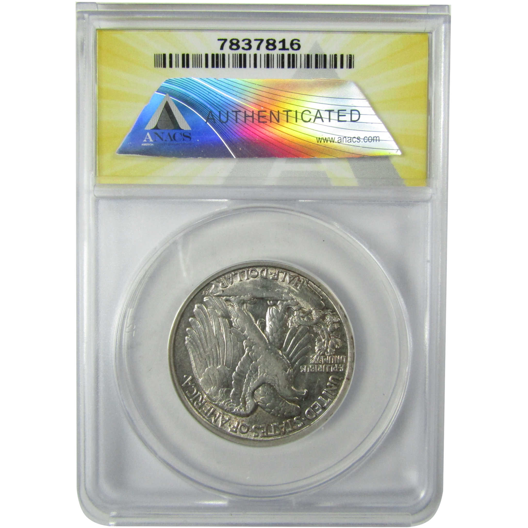 1917 D Obverse Liberty Walking Silver 50c AU Details SKU:CP557