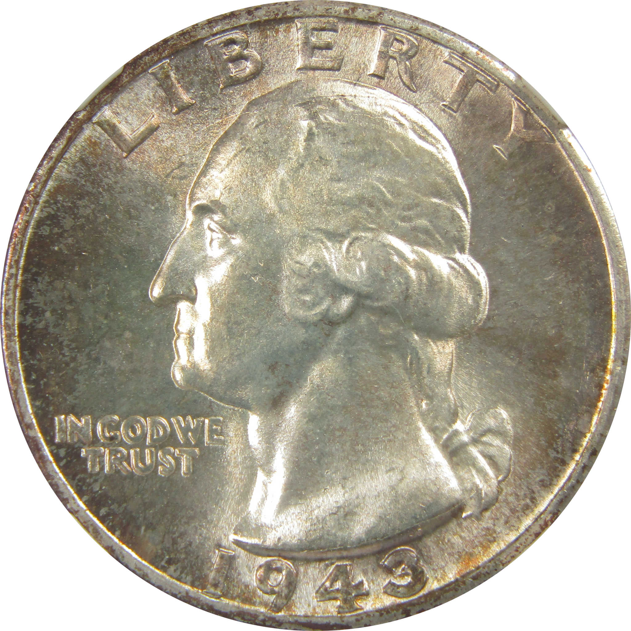 1943 D Washington Quarter MS 66 NGC Silver Bag Fragment SKU:I20493