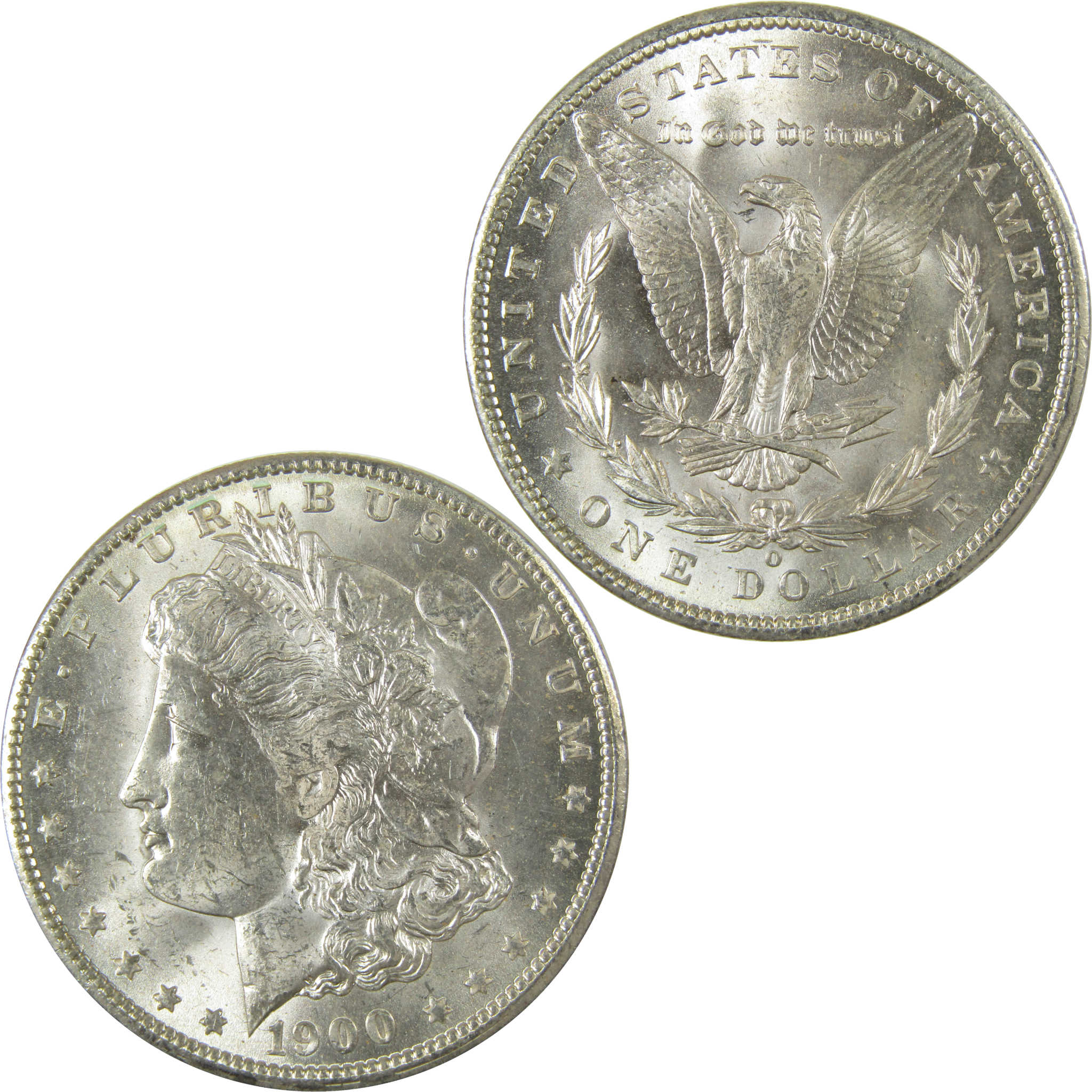 1900 O Morgan Silver Dollar Uncirculated Mint State $1 Coin SKU:I27725