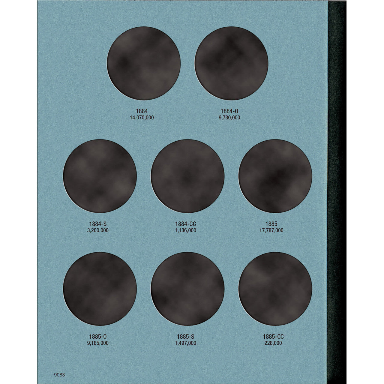 Whitman Morgan Silver Dollar Coin Folder Collection #2 1884-1890