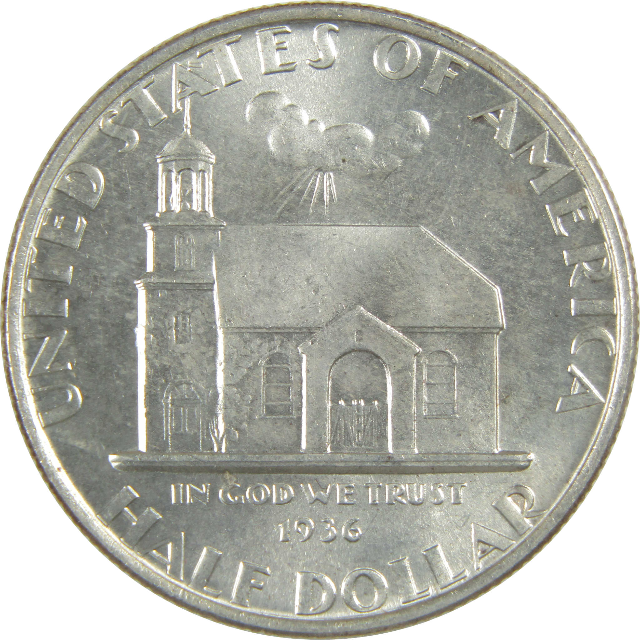 Delaware Commemorative Half Dollar 1936 BU Choice Uncirculated Silver