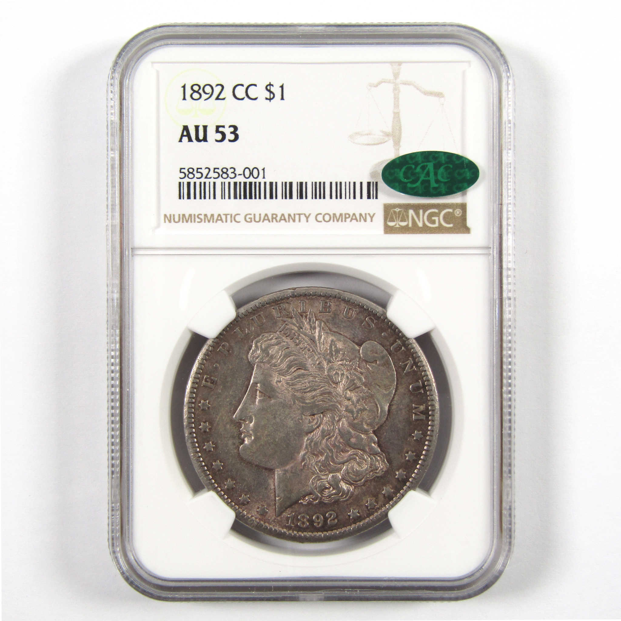 1892 CC Morgan Dollar AU 53 NGC Silver $1 Coin SKU:I11020 - Morgan coin - Morgan silver dollar - Morgan silver dollar for sale - Profile Coins &amp; Collectibles