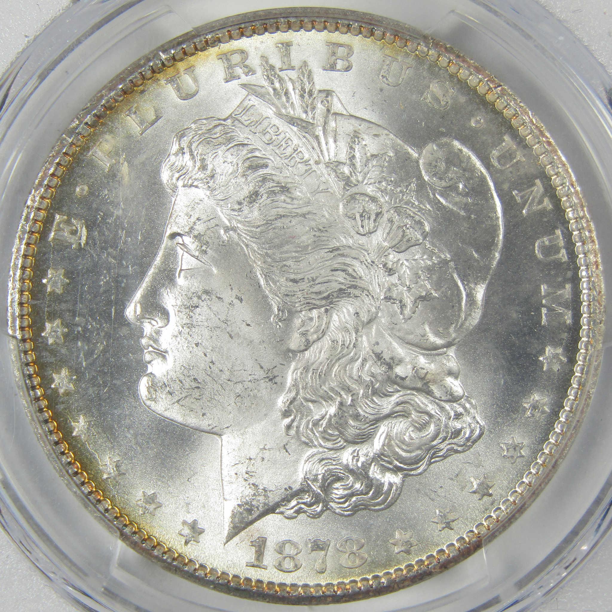 1878 CC Morgan Dollar MS 64 PCGS Silver Uncirculated $1 Coin - Morgan coin - Morgan silver dollar - Morgan silver dollar for sale - Profile Coins &amp; Collectibles