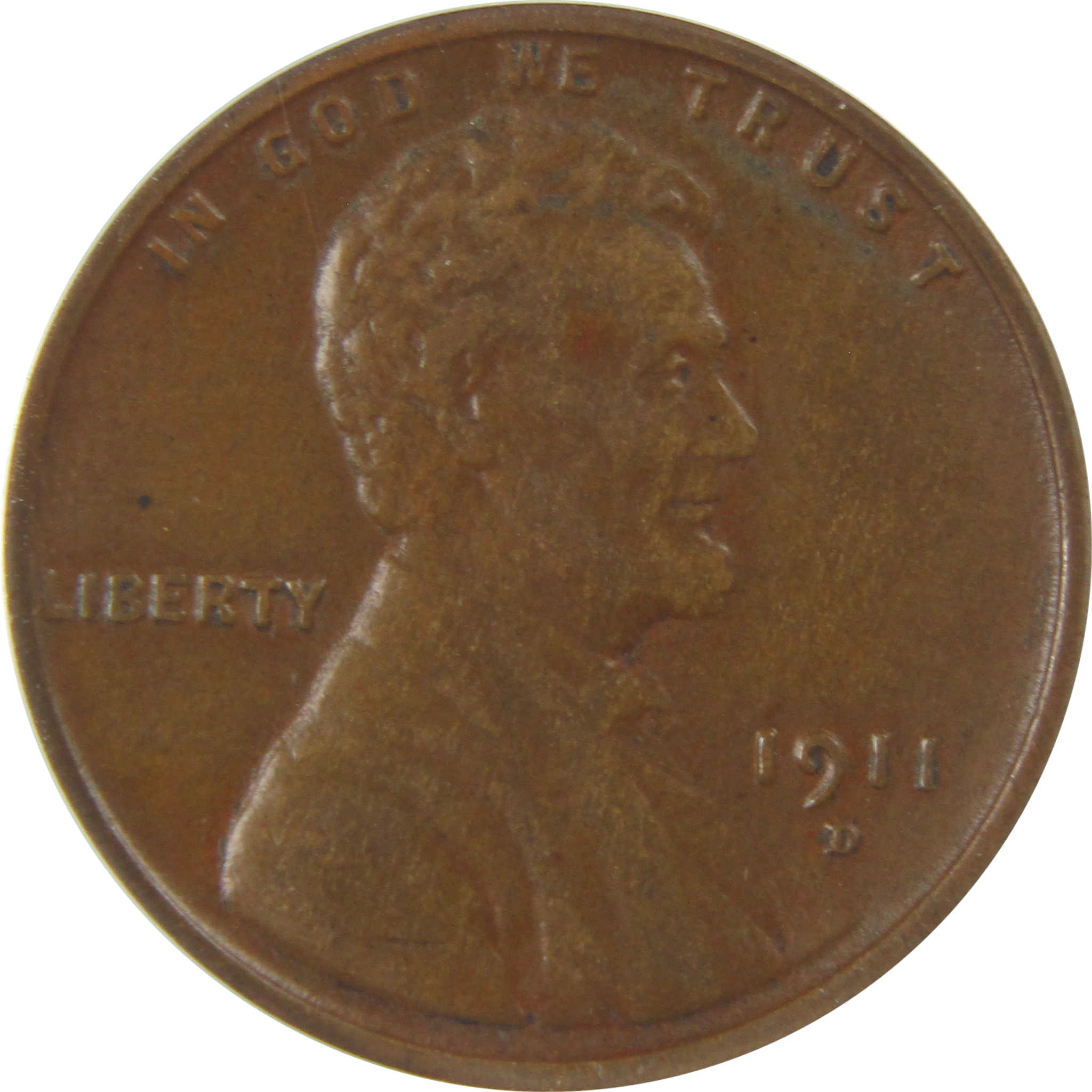 1911 D Lincoln Wheat Cent EF 40 Details ANACS Penny 1c Coin SKU:I22290