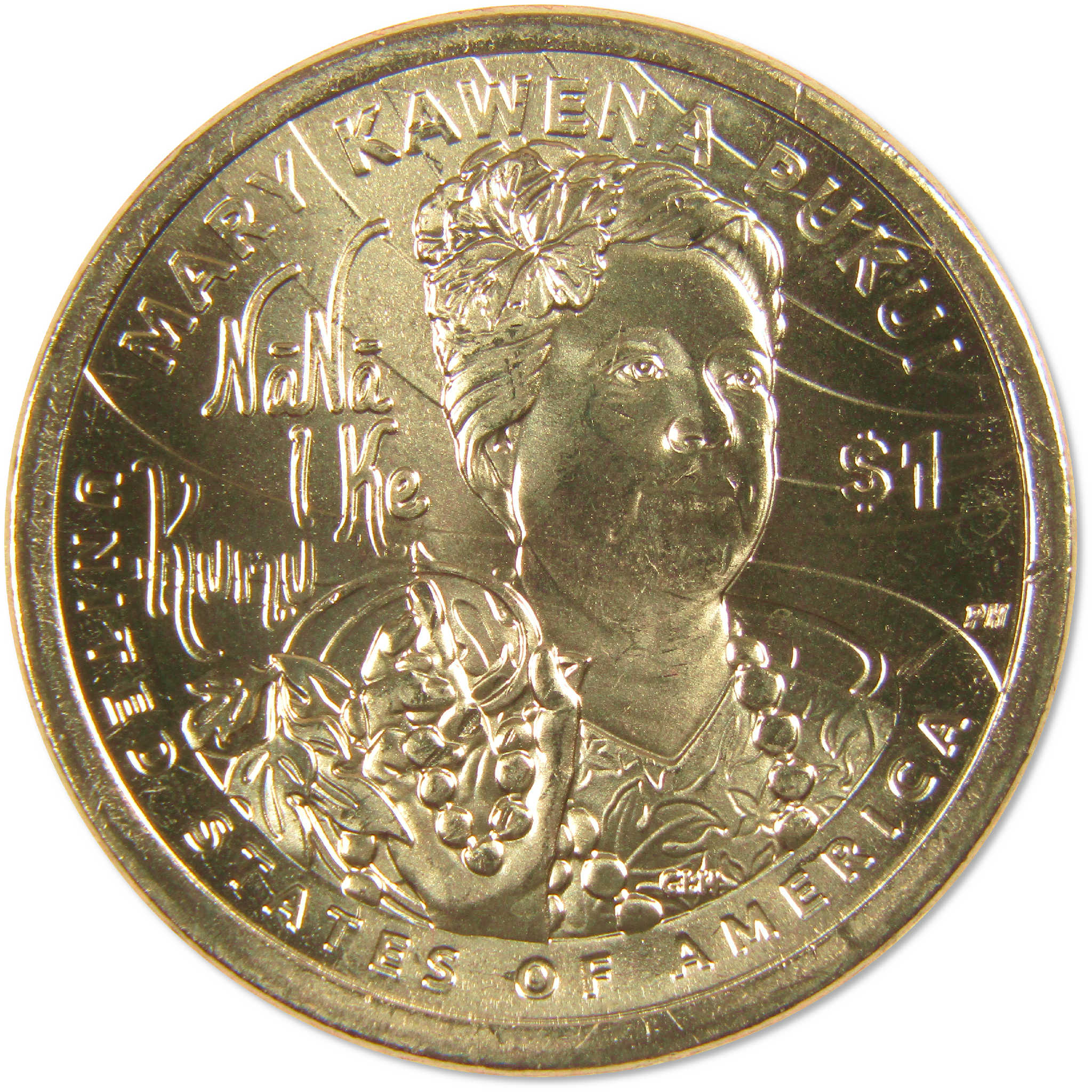2025 P Mary Kawena Pukui Native American Dollar Uncirculated $1 Coin