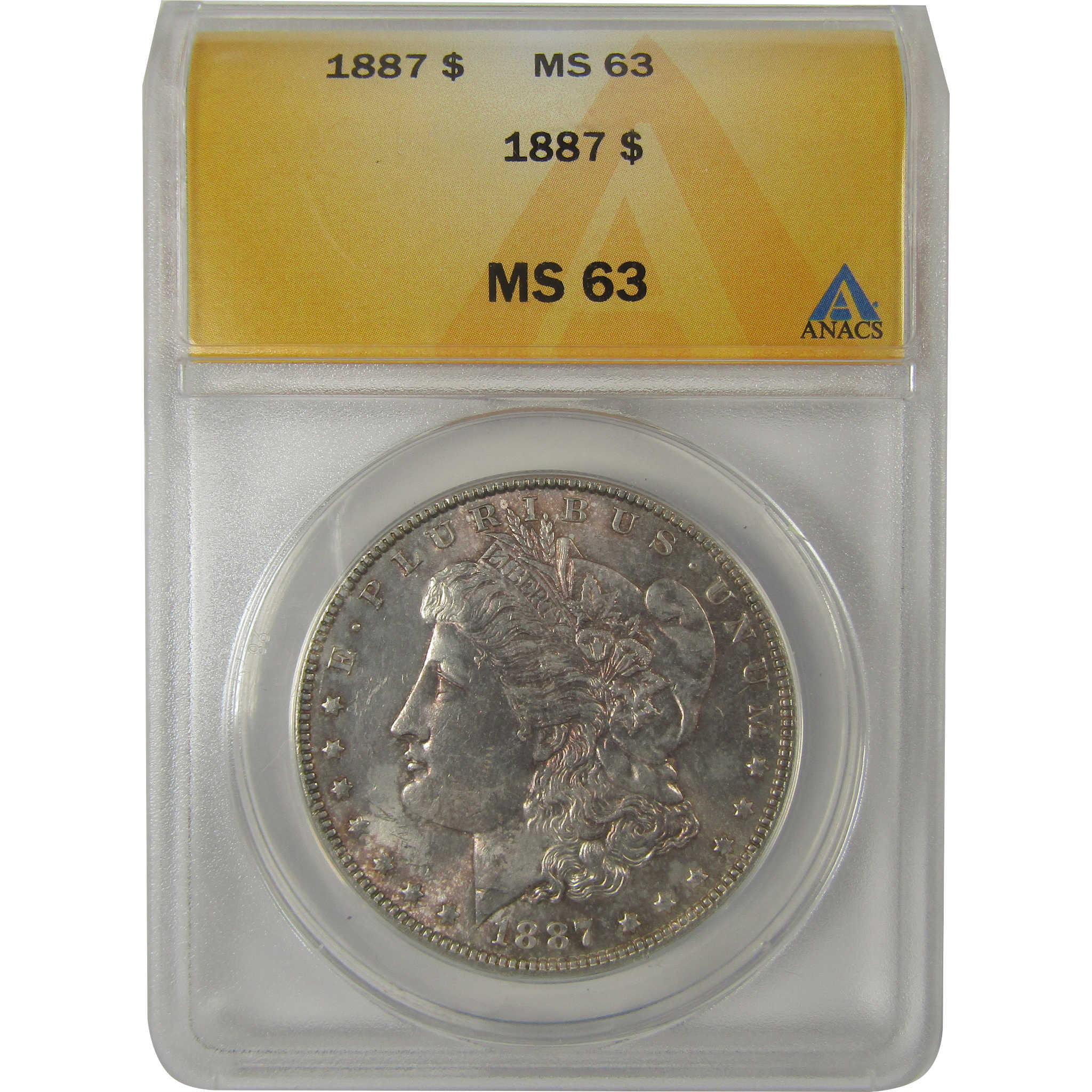 1887 Morgan Dollar MS 63 ANACS Silver Uncirculated $1 Coin SKU:I23147 - Morgan coin - Morgan silver dollar - Morgan silver dollar for sale - Profile Coins &amp; Collectibles