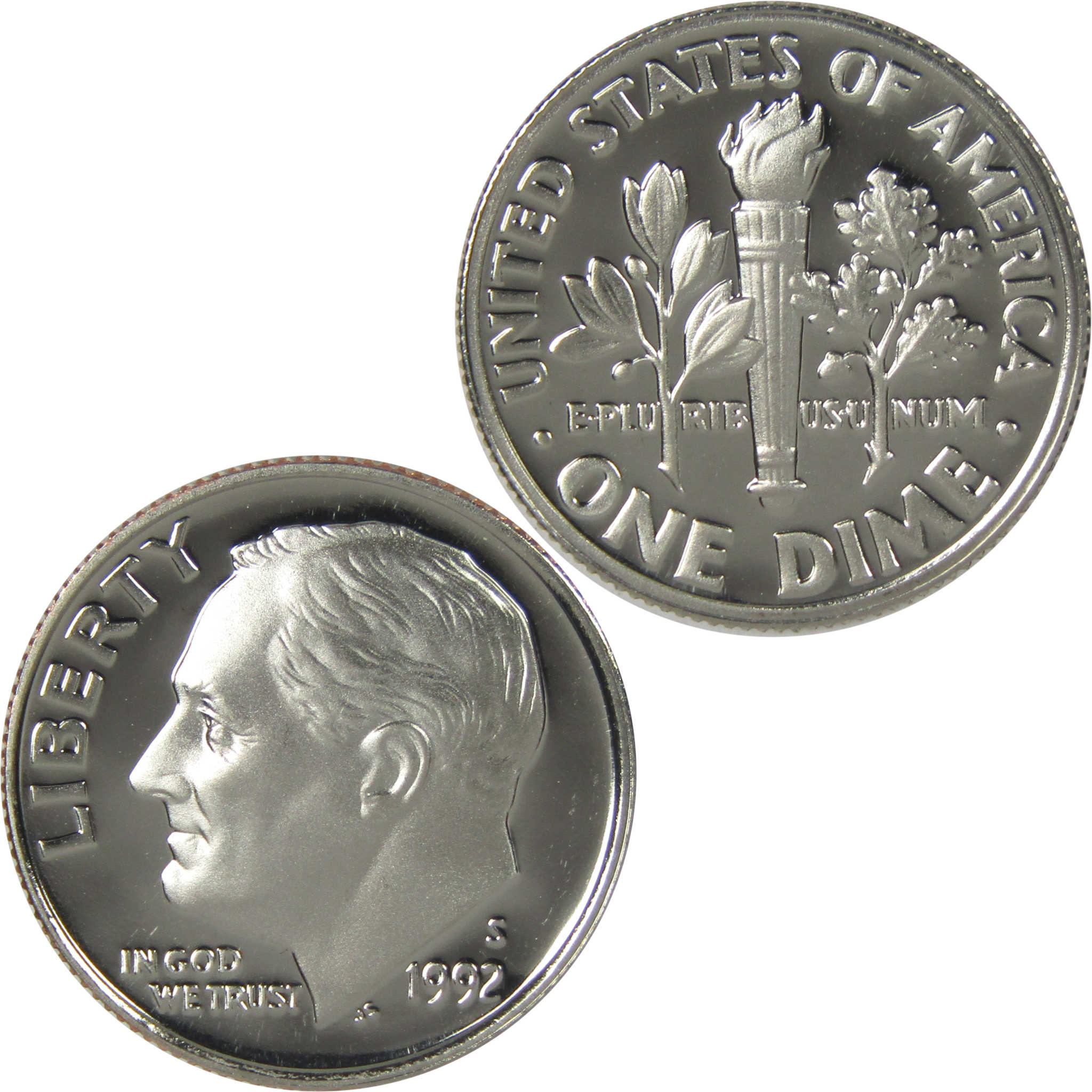 1992 S Roosevelt Dime Choice Proof Clad 10c Coin