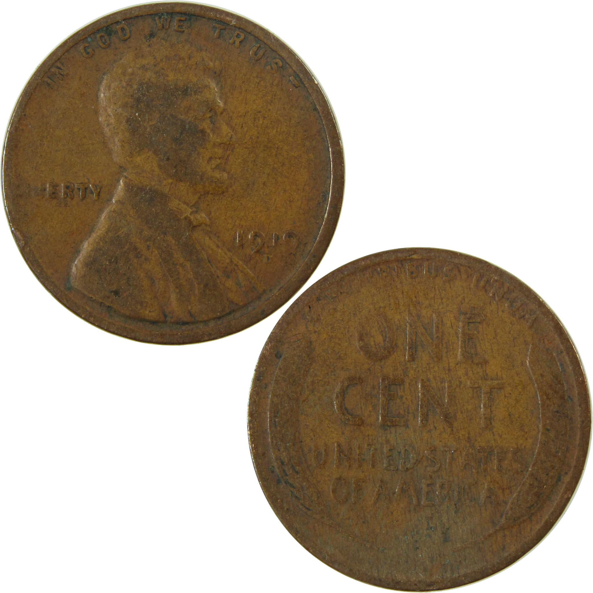 1919 D Lincoln Wheat Cent VG Very Good Penny 1c Coin SKU:I27184