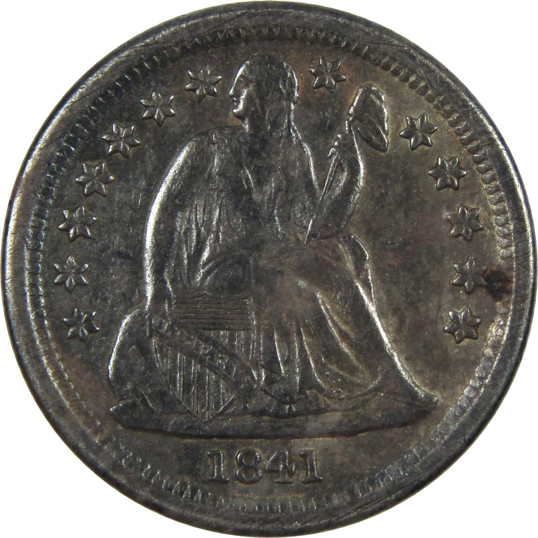 1841 O Seated Liberty Dime XF EF Extremely Fine Silver 10c SKU:I14058
